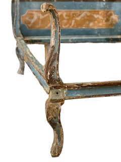 18th Century Painted Venetian Bed or Headboard