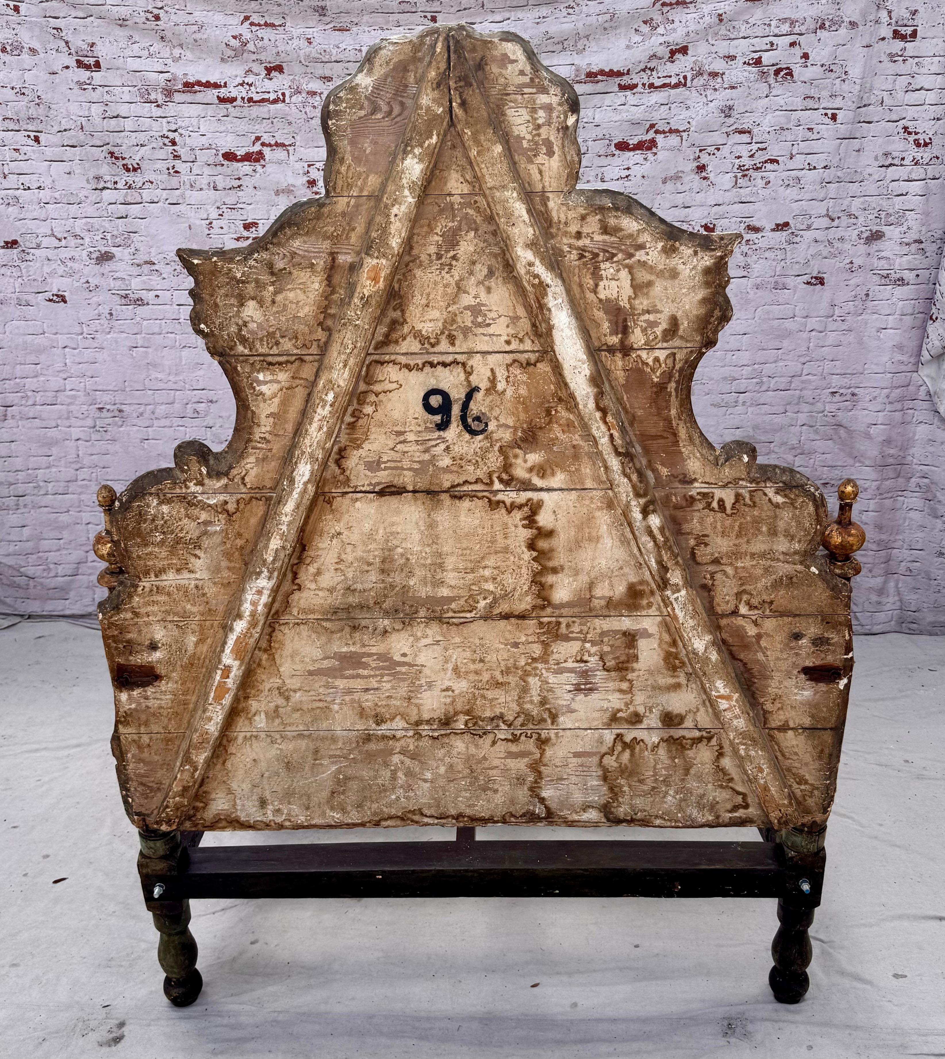 18th Century Painted Venetian Bed or Headboard 2