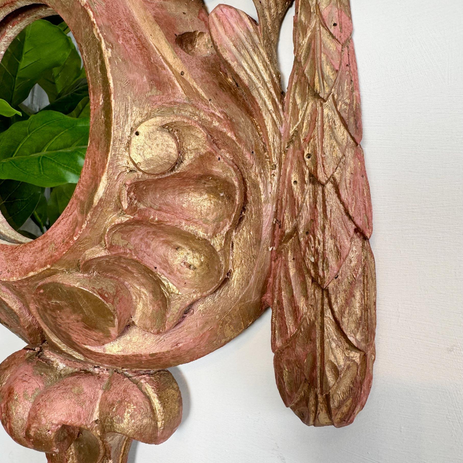 Miroir Monstrance peint en bois du 18ème siècle Bon état - En vente à Hastings, GB