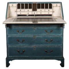 Antique 18th Century Painted Writing Bureau