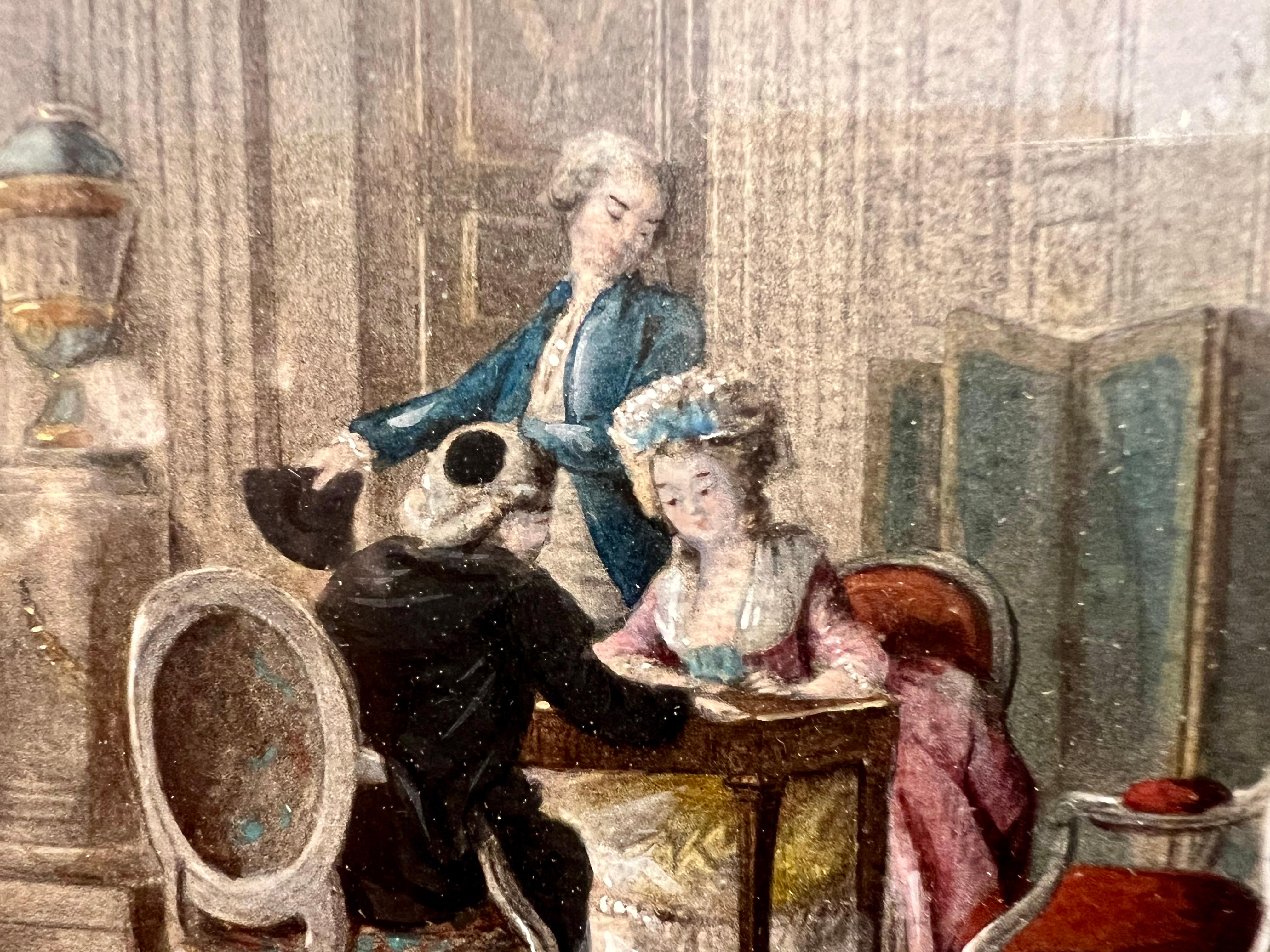 18th Century Painting Depicting Courtly Life 2