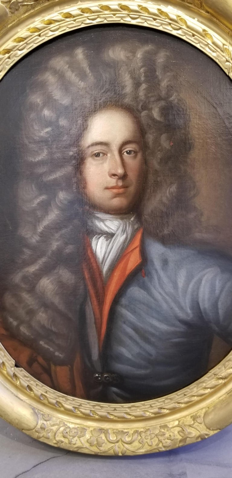 18th Century Painting of a Nobleman in Period Frame For Sale at 1stDibs