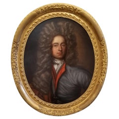 Quadro del XVIII secolo raffigurante un nobile in una cornice d'epoca