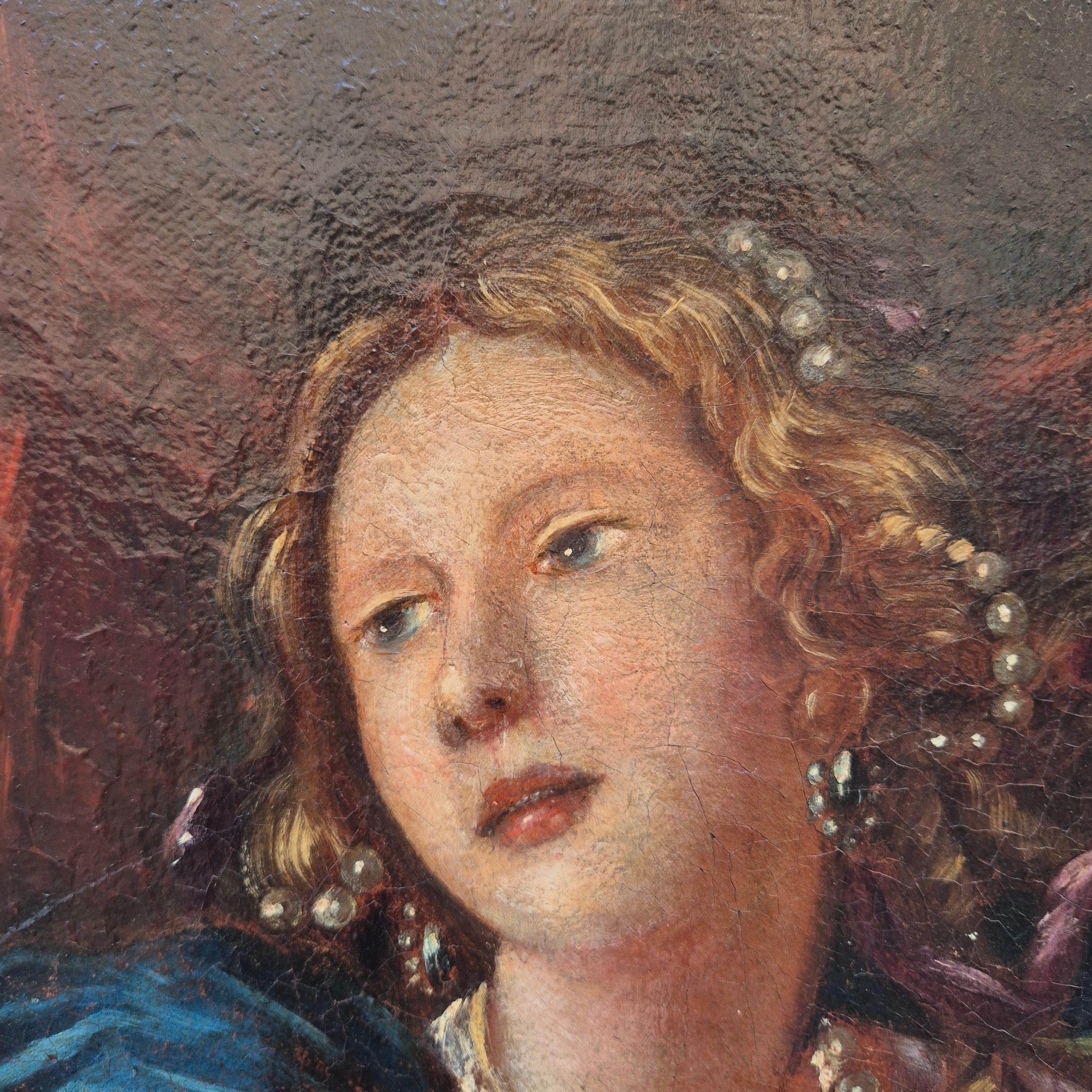 Gemälde von Maria Magdalena, die den Eitelkeiten der Welt entsagt, aus dem 18. im Angebot 3