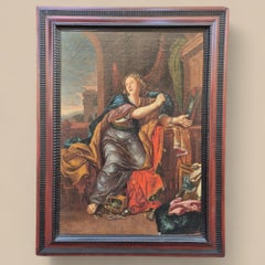 18th Century Painting of Mary Magdalene Renouncing the Vanities of the World