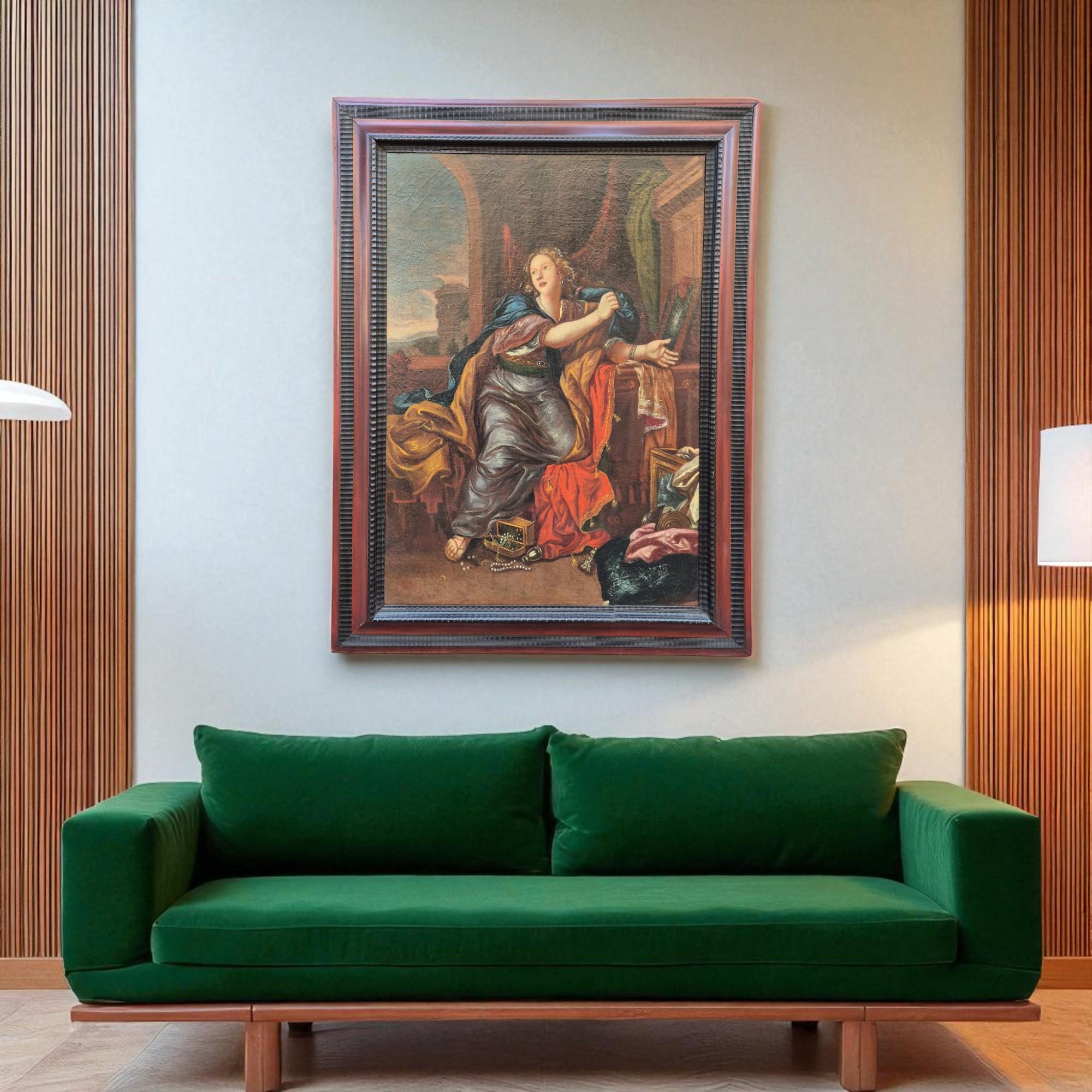 Gemälde von Maria Magdalena, die den Eitelkeiten der Welt entsagt, aus dem 18. (Louis XV.) im Angebot