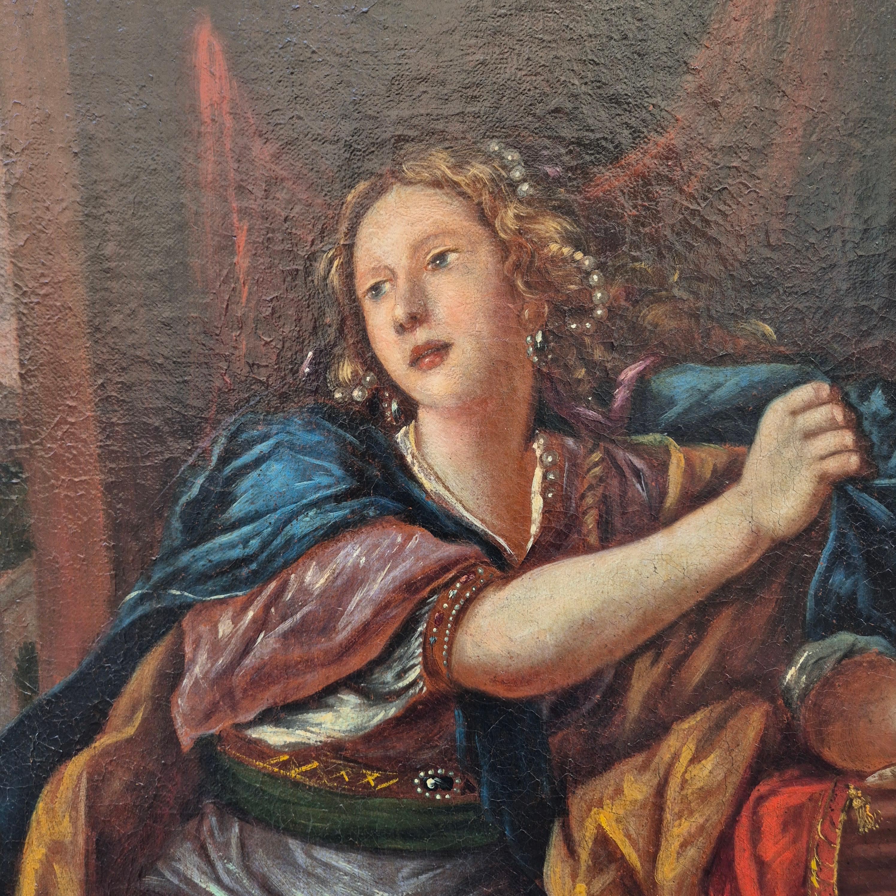 Gemälde von Maria Magdalena, die den Eitelkeiten der Welt entsagt, aus dem 18. im Angebot 1