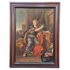 18th Century Painting of Mary Magdalene Renouncing the Vanities of the World