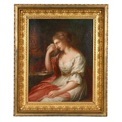 18th Century Painting of Young Woman