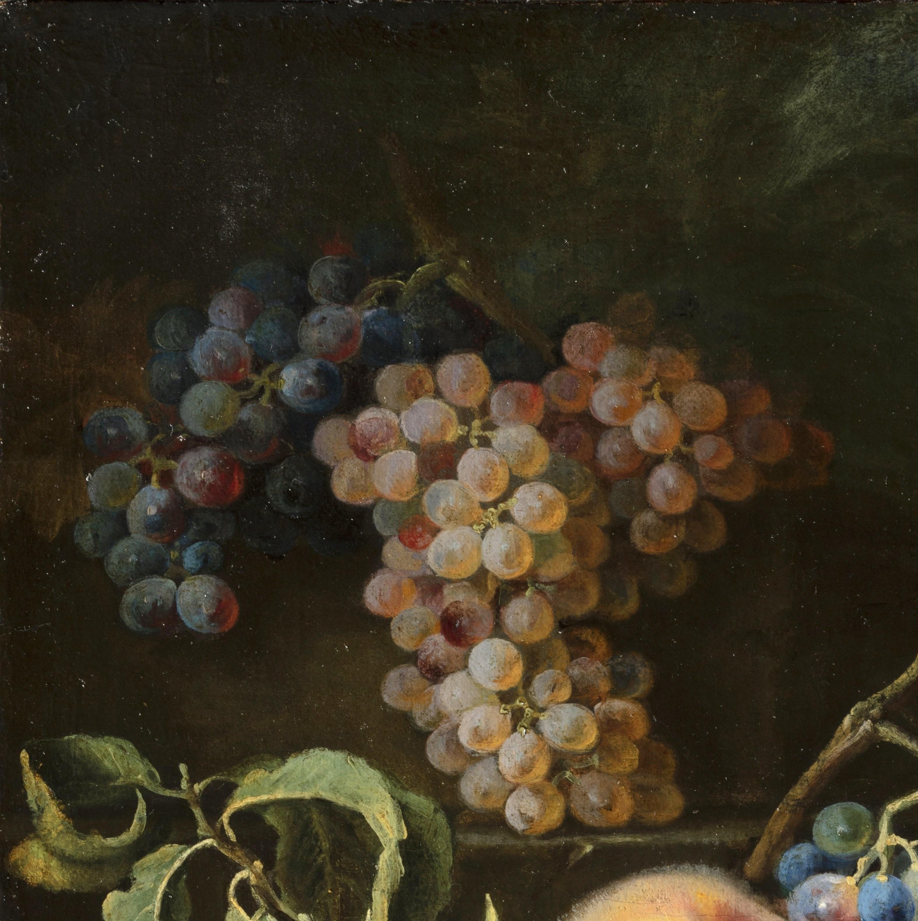 Hand-Painted 18th Century, Painting with Still Life by Maximilian Pfeiler For Sale