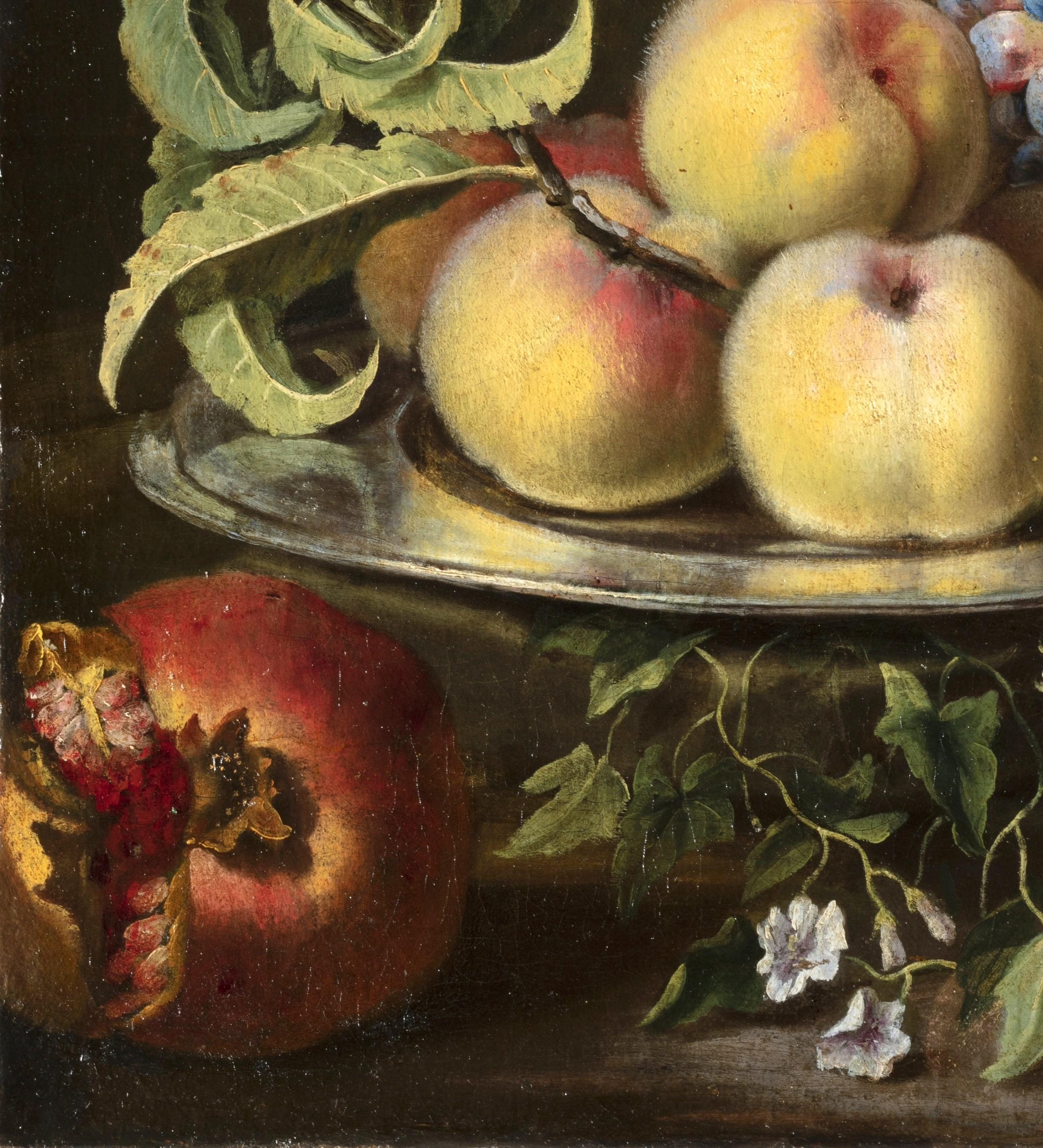 Canvas 18th Century, Painting with Still Life by Maximilian Pfeiler For Sale