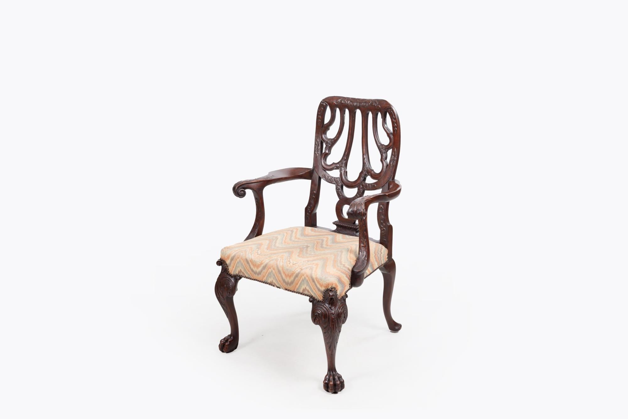 George II Paire de fauteuils du XVIIIe siècle d'après Giles en vente