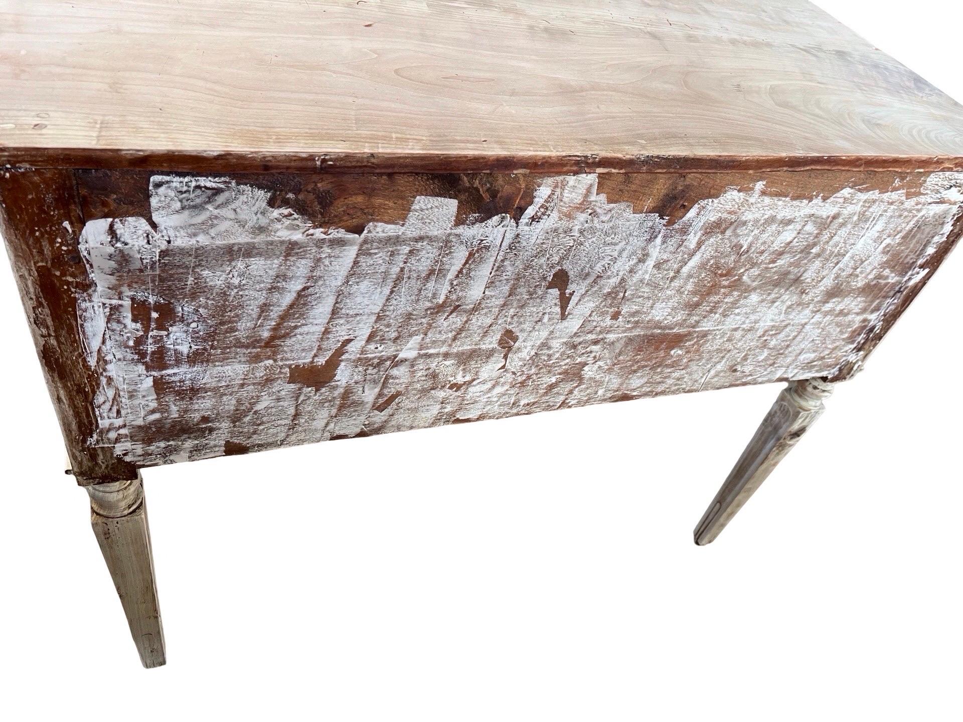 Hand-Carved 18th Century Pair Of Bleached Cherry Neoclassical Commodes