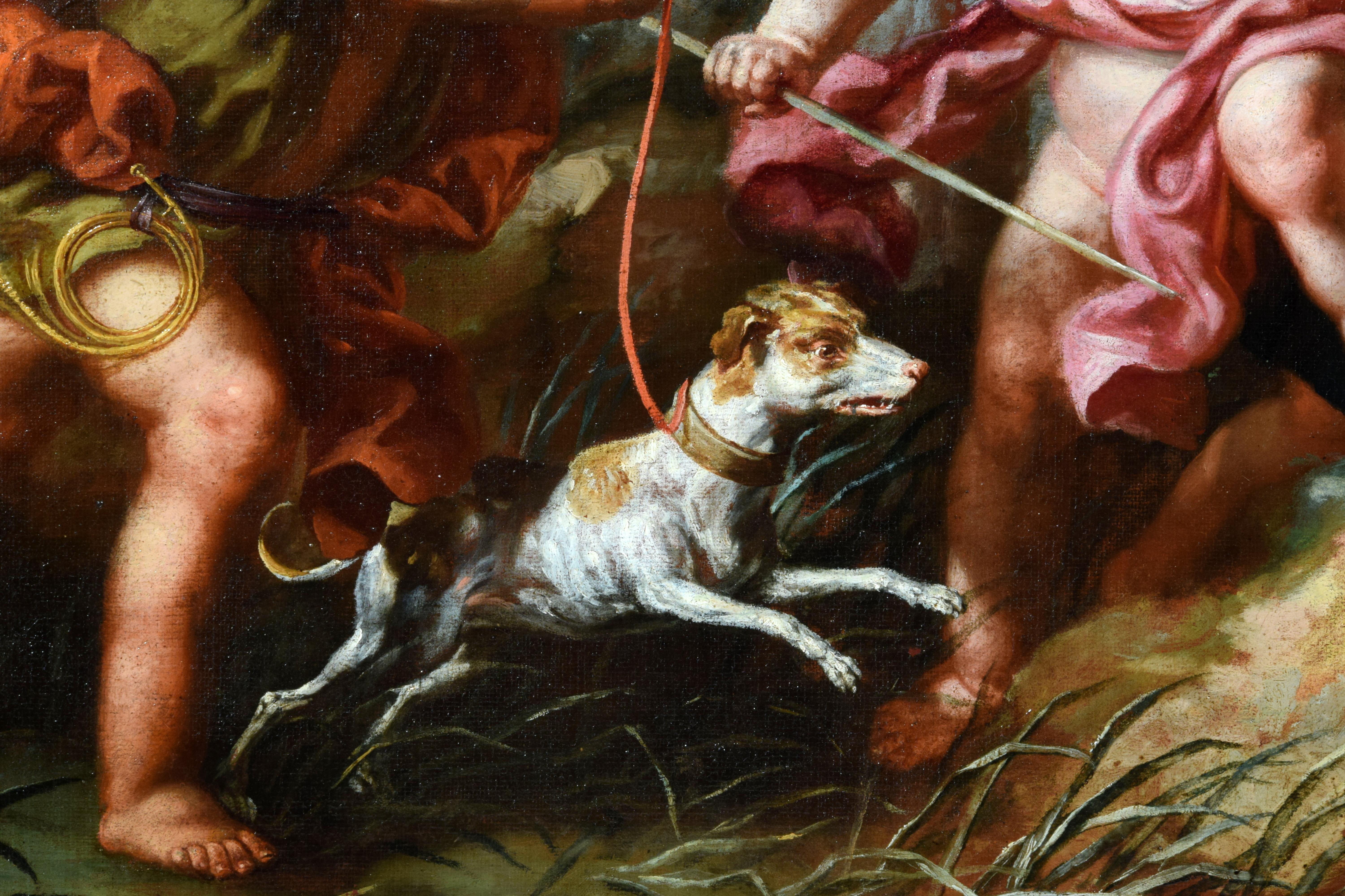 Paire de peintures allégoriques italiennes de Vittorio Amedeo Rapous, 18ème siècle en vente 10
