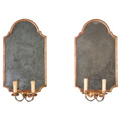 18th Century Pair of Italian Neoclassical Giltwood Mirrors