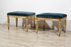 18th Century, Pair of Italian Neoclassical Stools