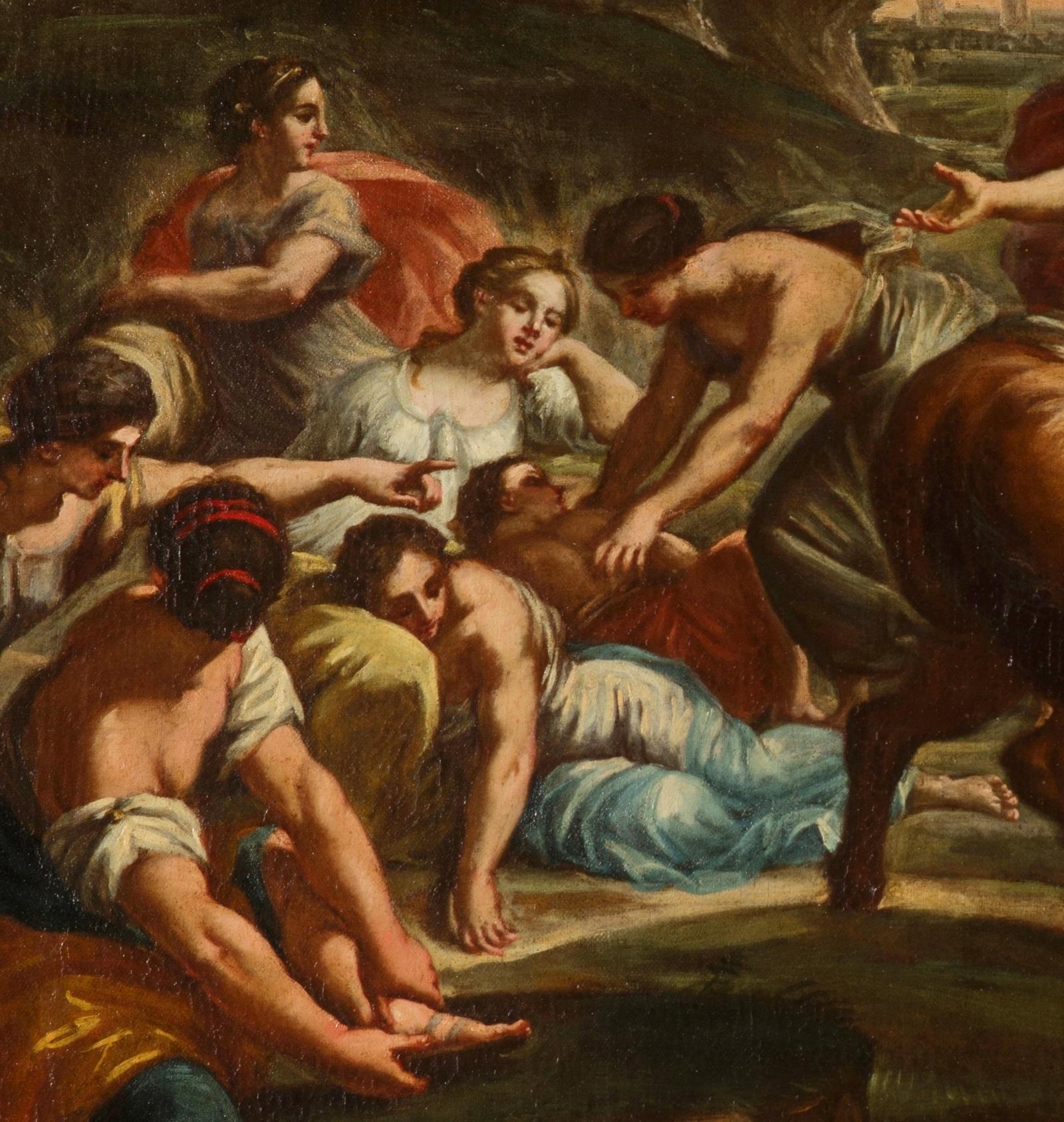 18th Century, Pair of Italian Paintings with Stories of Rome 4