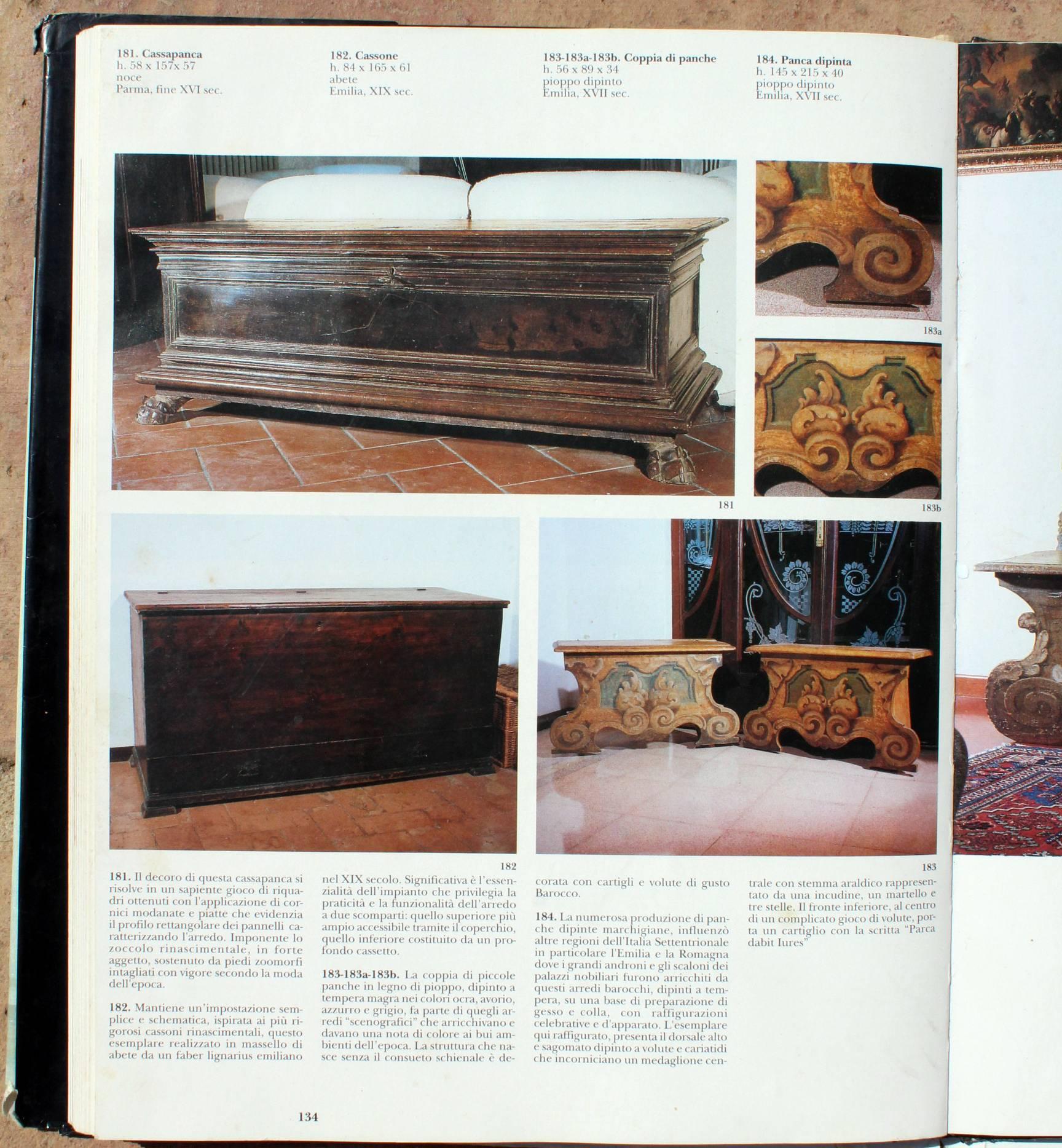 Paar italienische polychrome Koffer aus dem 18. Jahrhundert im Angebot 4