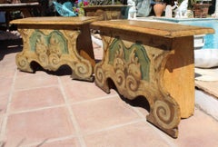18th Century Pair of Italian Polychrome Coffers