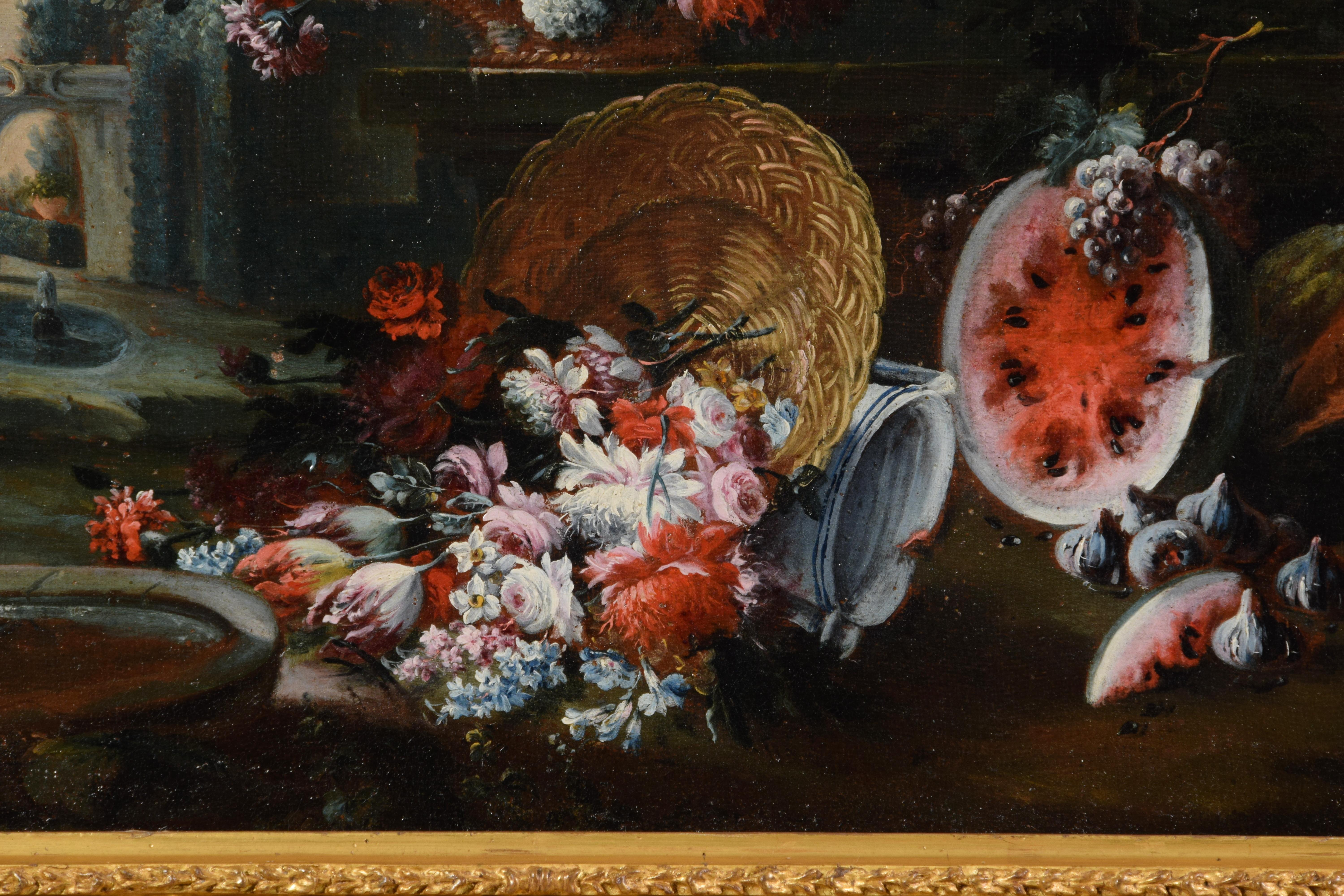 18th Century, Pair of Italian Still Life Painting, attr. to Francesco Lavagna For Sale 6
