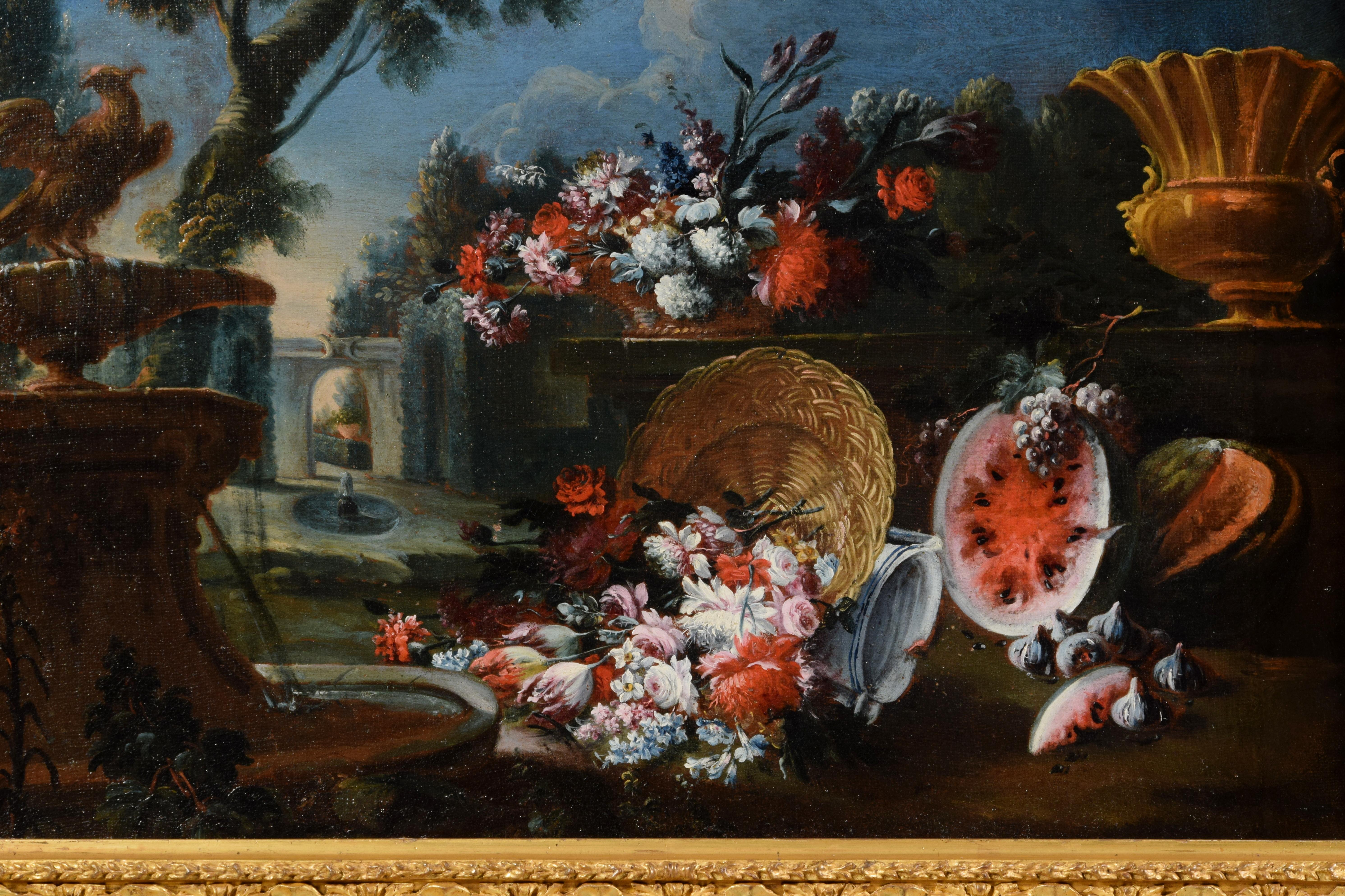18th Century, Pair of Italian Still Life Painting, attr. to Francesco Lavagna For Sale 7