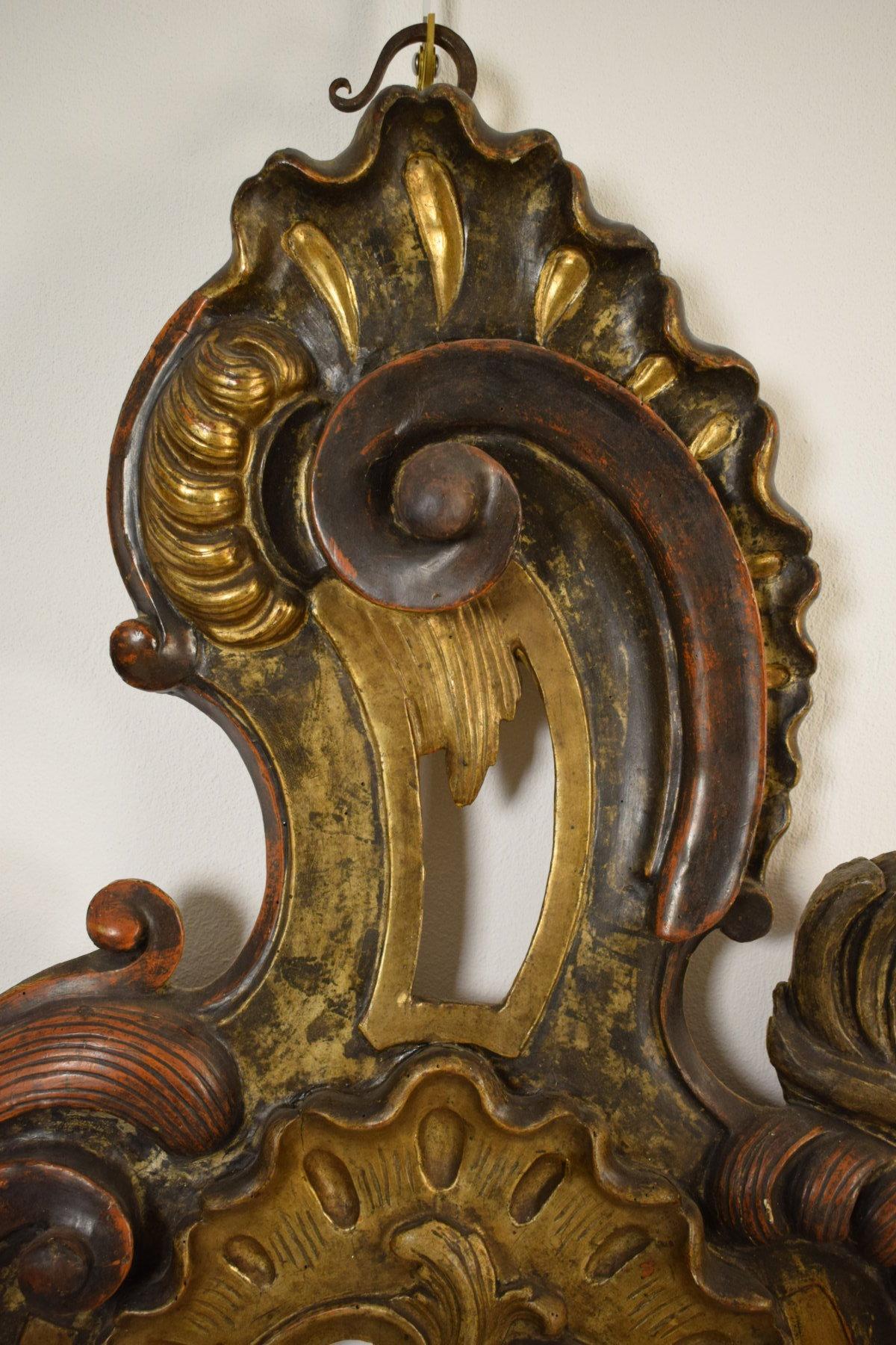 18th Century, Pair of Large Italian Carved and Gilded Wood Applique 3