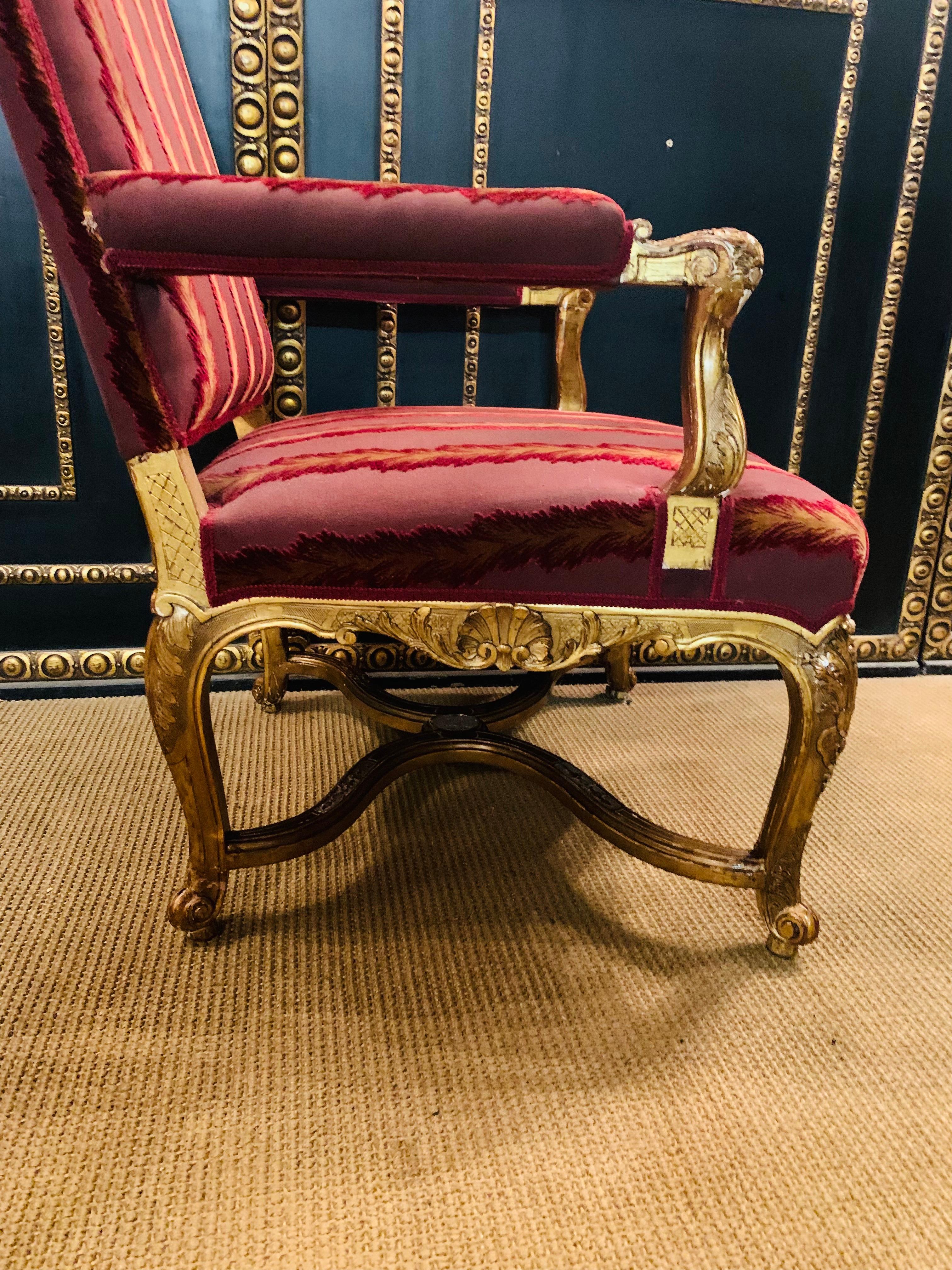 Paire de fauteuils Louis Quinze XIV du 18ème siècle Paris en vente 8