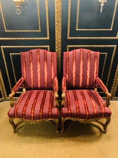 Paar Louis Quinze XIV.-Sessel aus dem 18. Jahrhundert Paris