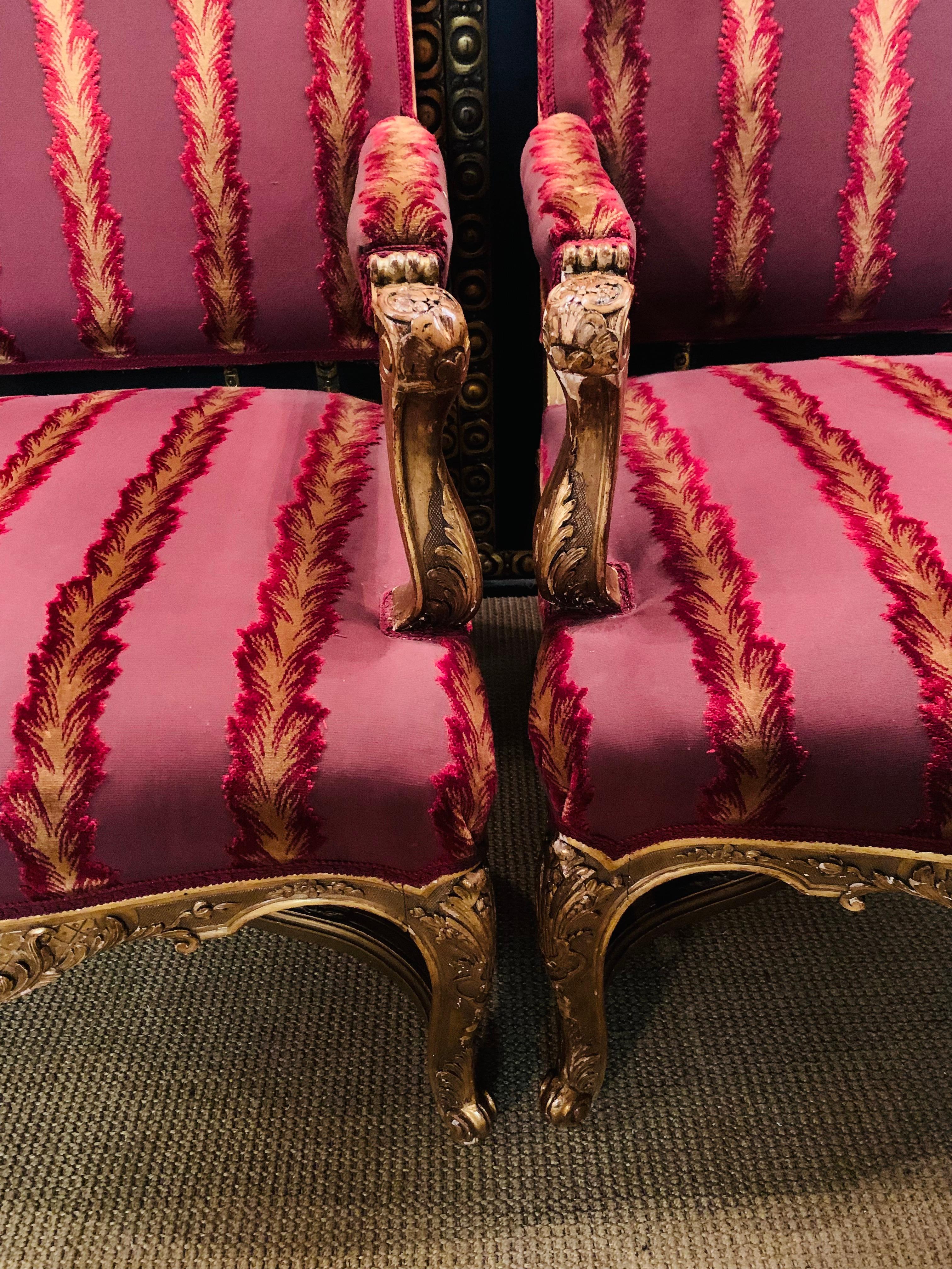 Paar Louis Quinze XIV.-Sessel aus dem 18. Jahrhundert Paris (Französisch) im Angebot