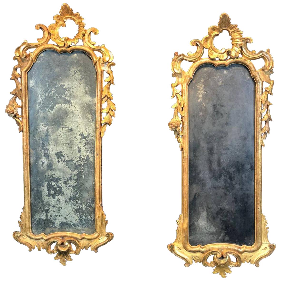 18th Century Pair of Louis XV Mirrors, Venice