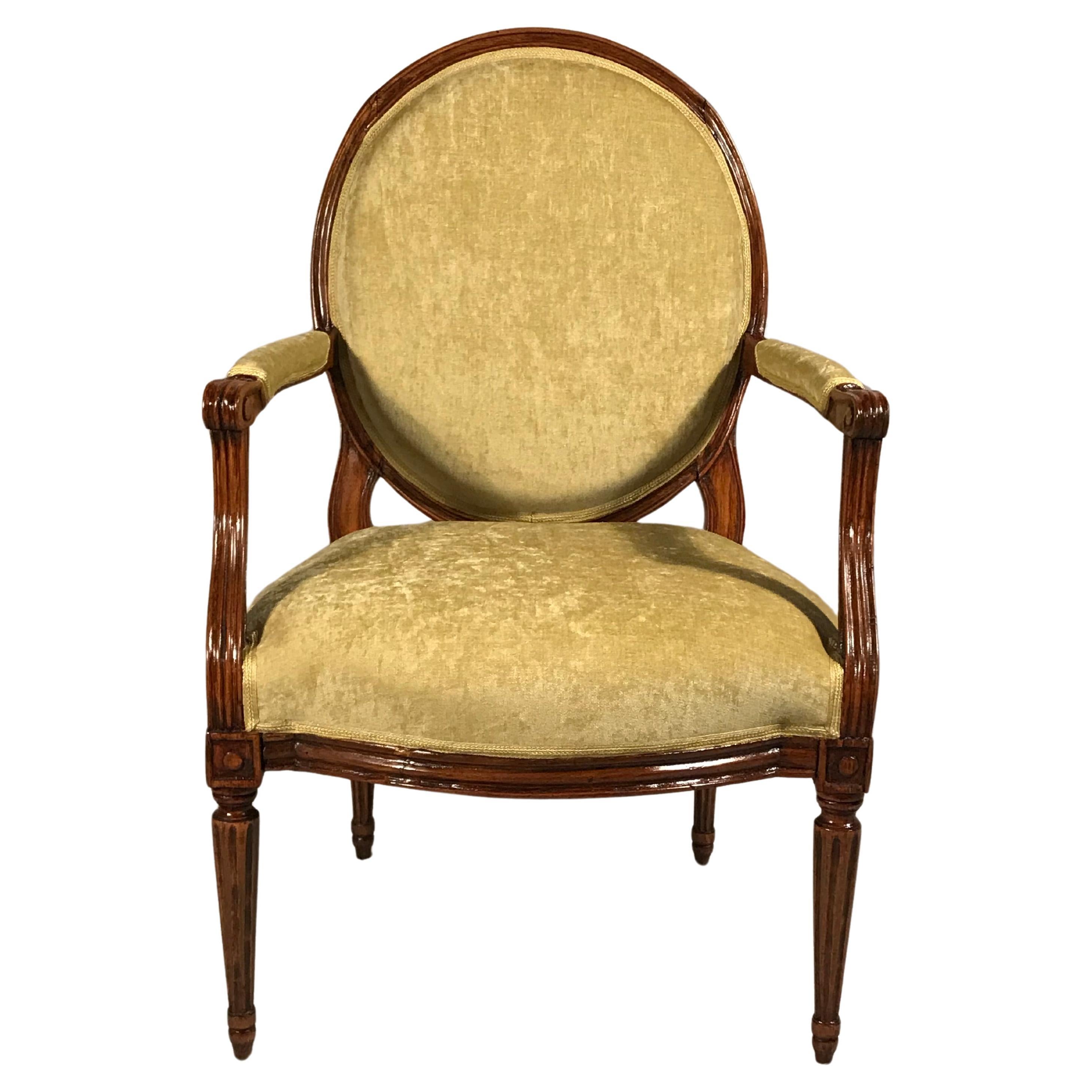 Paire de fauteuils Louis XVI du XVIIIe siècle Bon état - En vente à Leimen, DE