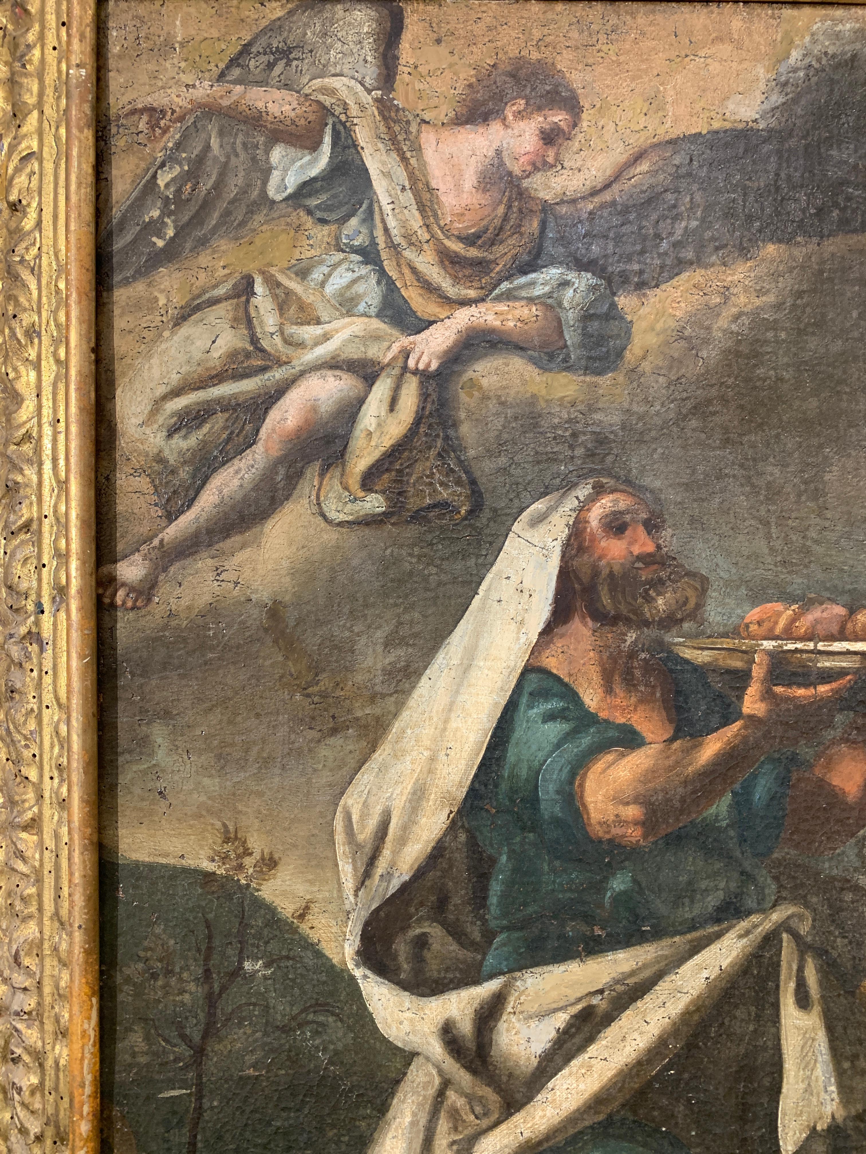 18th  CENTURY PAIR OF PAINTINGS WITH SCENES FROM THE OLD TESTAMENT 4