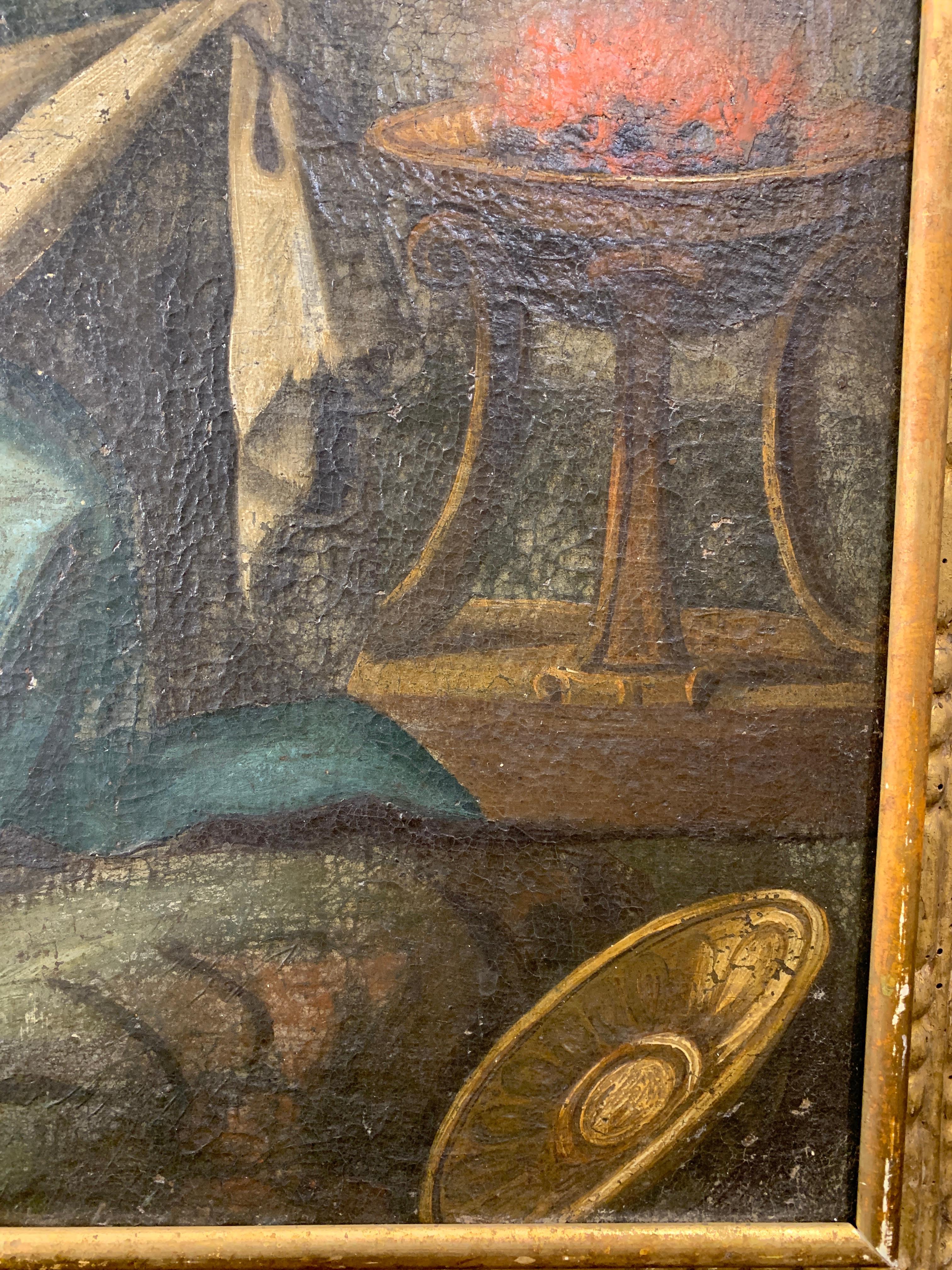 18th  CENTURY PAIR OF PAINTINGS WITH SCENES FROM THE OLD TESTAMENT 6
