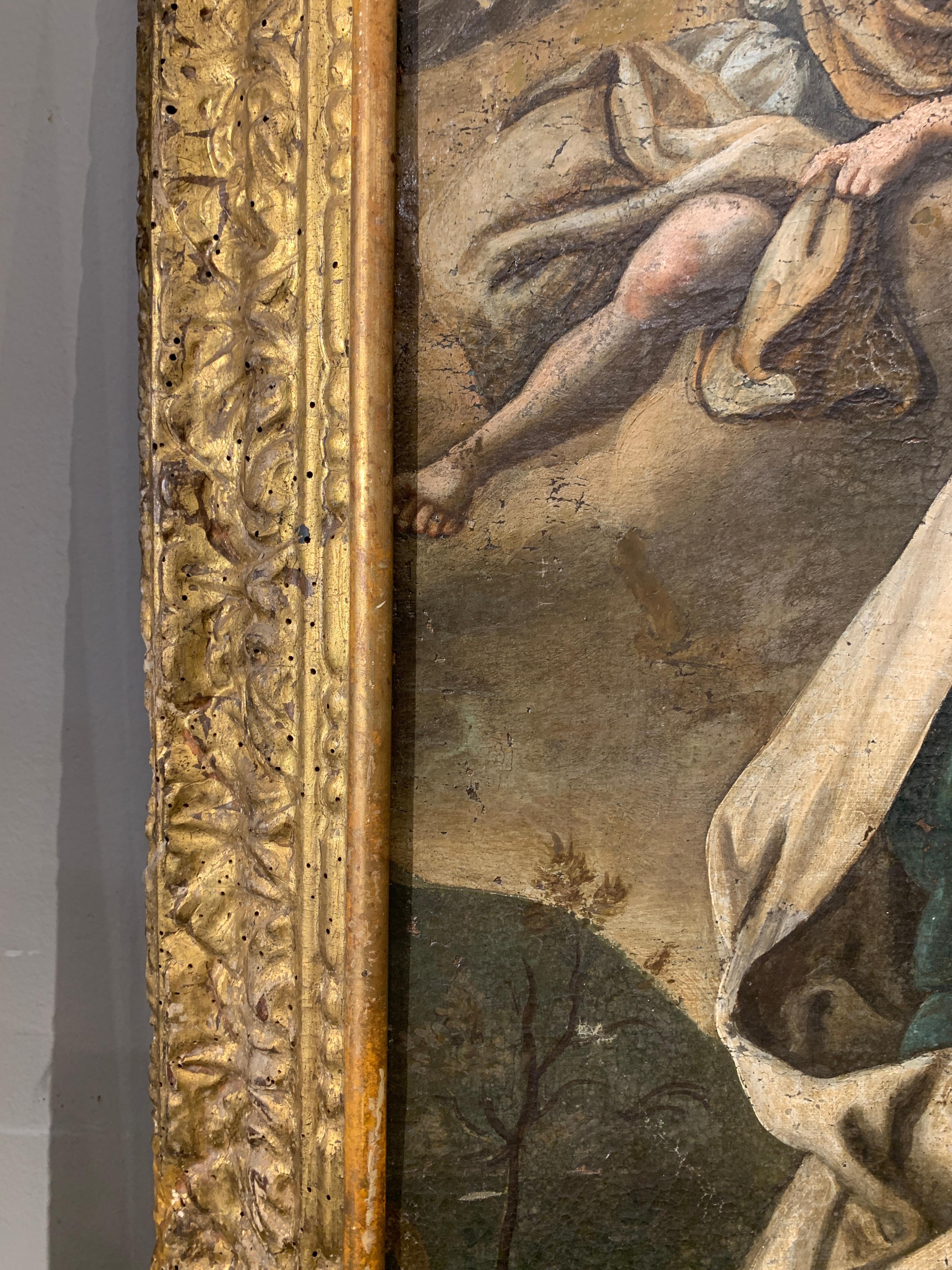 18th  CENTURY PAIR OF PAINTINGS WITH SCENES FROM THE OLD TESTAMENT 8