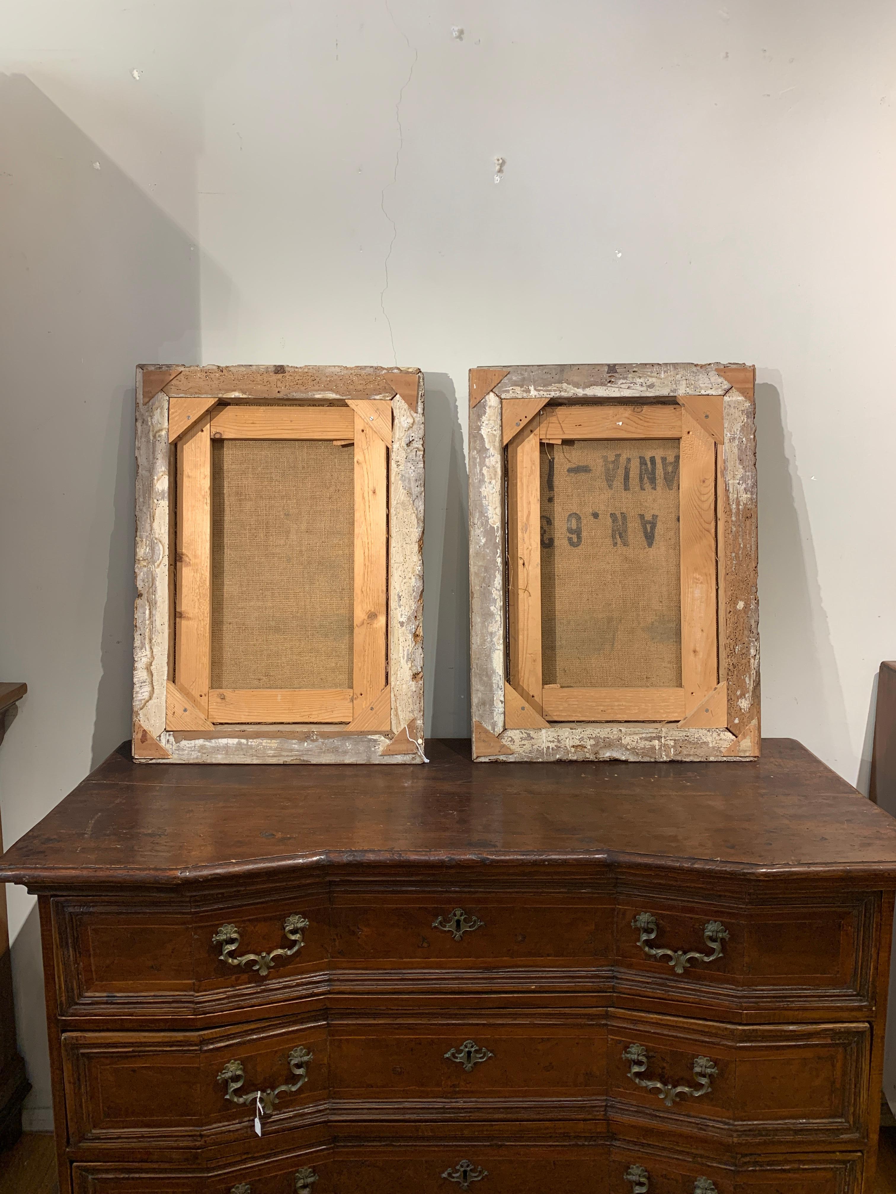 18th  CENTURY PAIR OF PAINTINGS WITH SCENES FROM THE OLD TESTAMENT 9