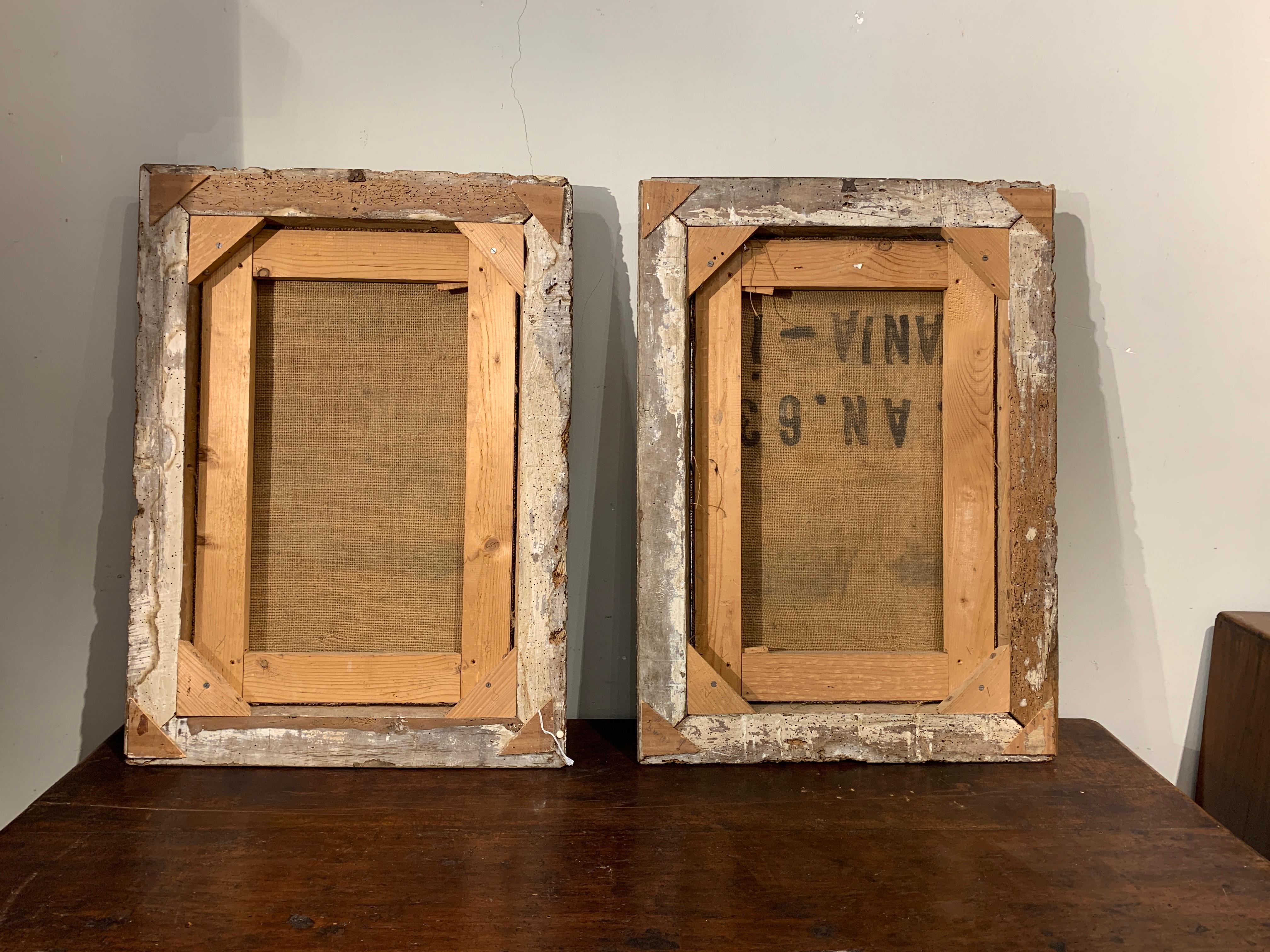 18th  CENTURY PAIR OF PAINTINGS WITH SCENES FROM THE OLD TESTAMENT 10