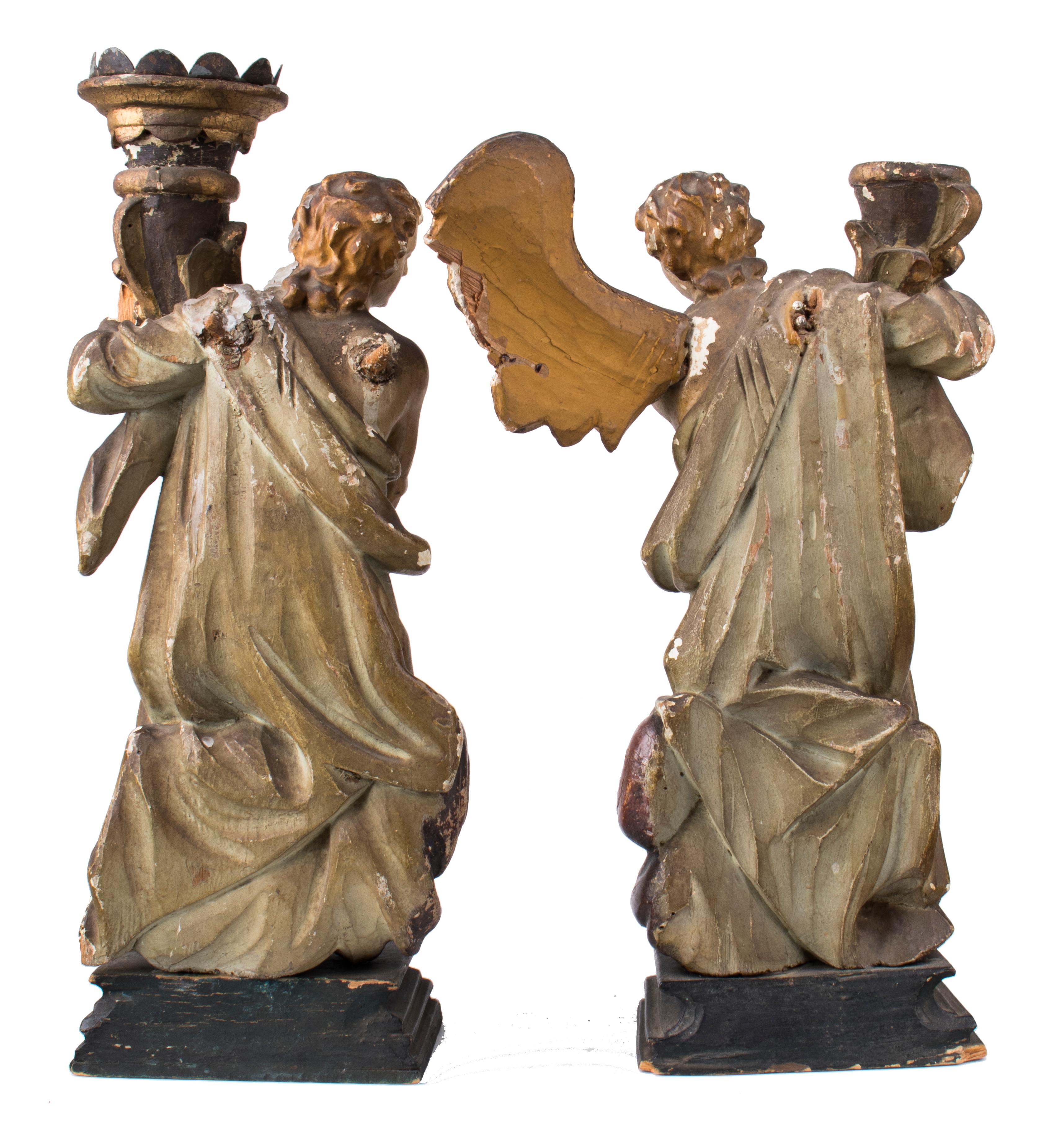 antique wooden figures