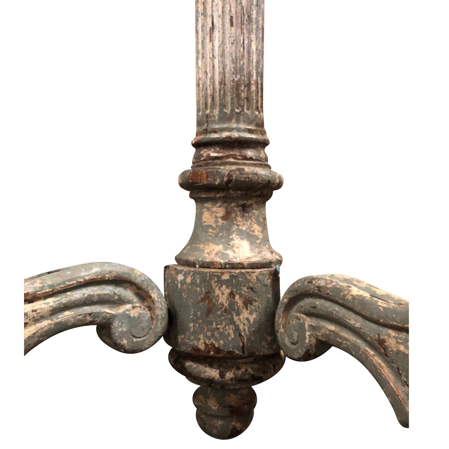 Siglo XVIII Pareja Italiana de Grandes Lustres Piamonteses - Antiguos Candelabros de Madera en venta 1