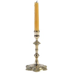 Antique 18th Century Paktong Candlestick, George II Period, Georgian Style