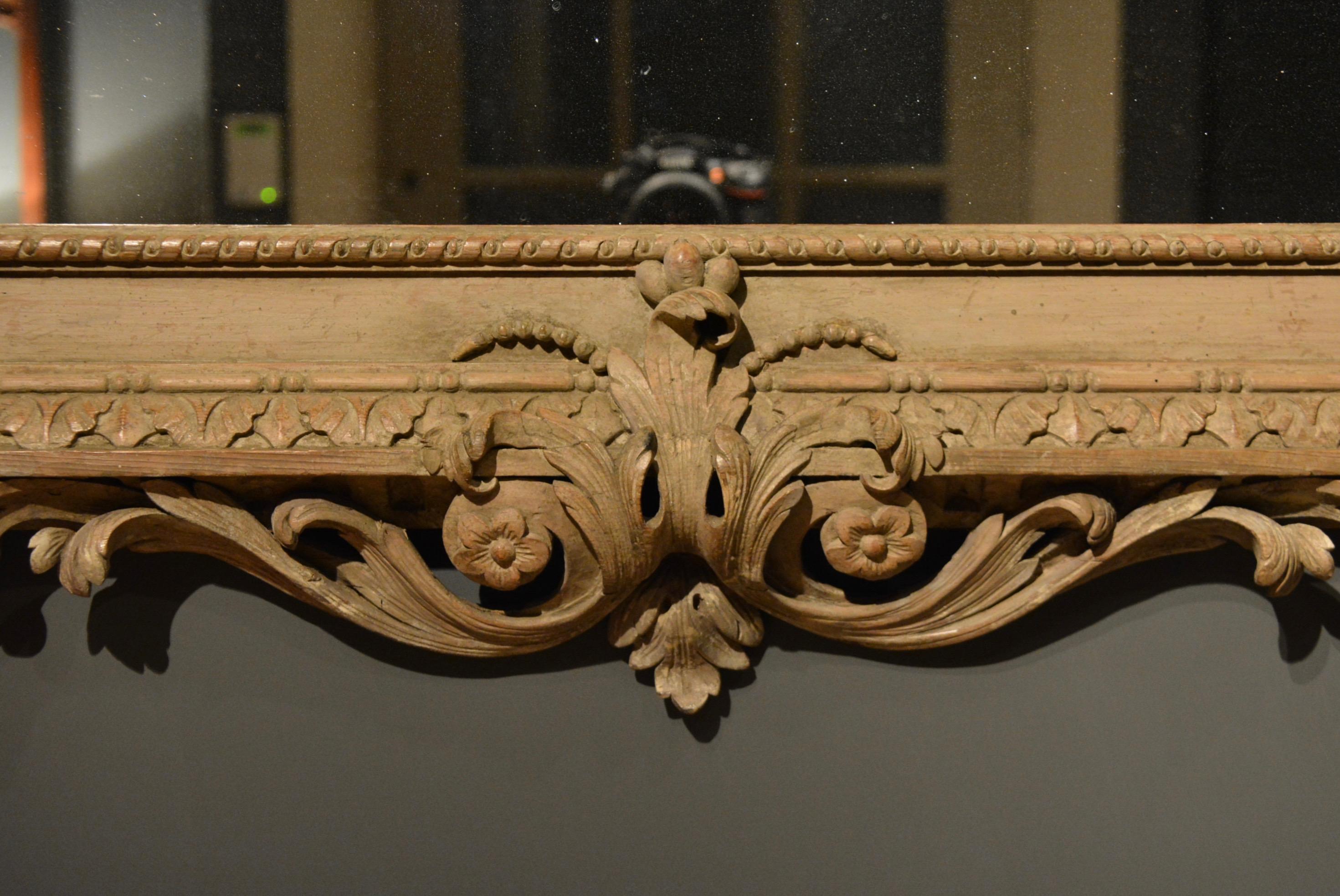 18th Century Palladian Mirror Retaining It's Original Painted Finish im Angebot 7