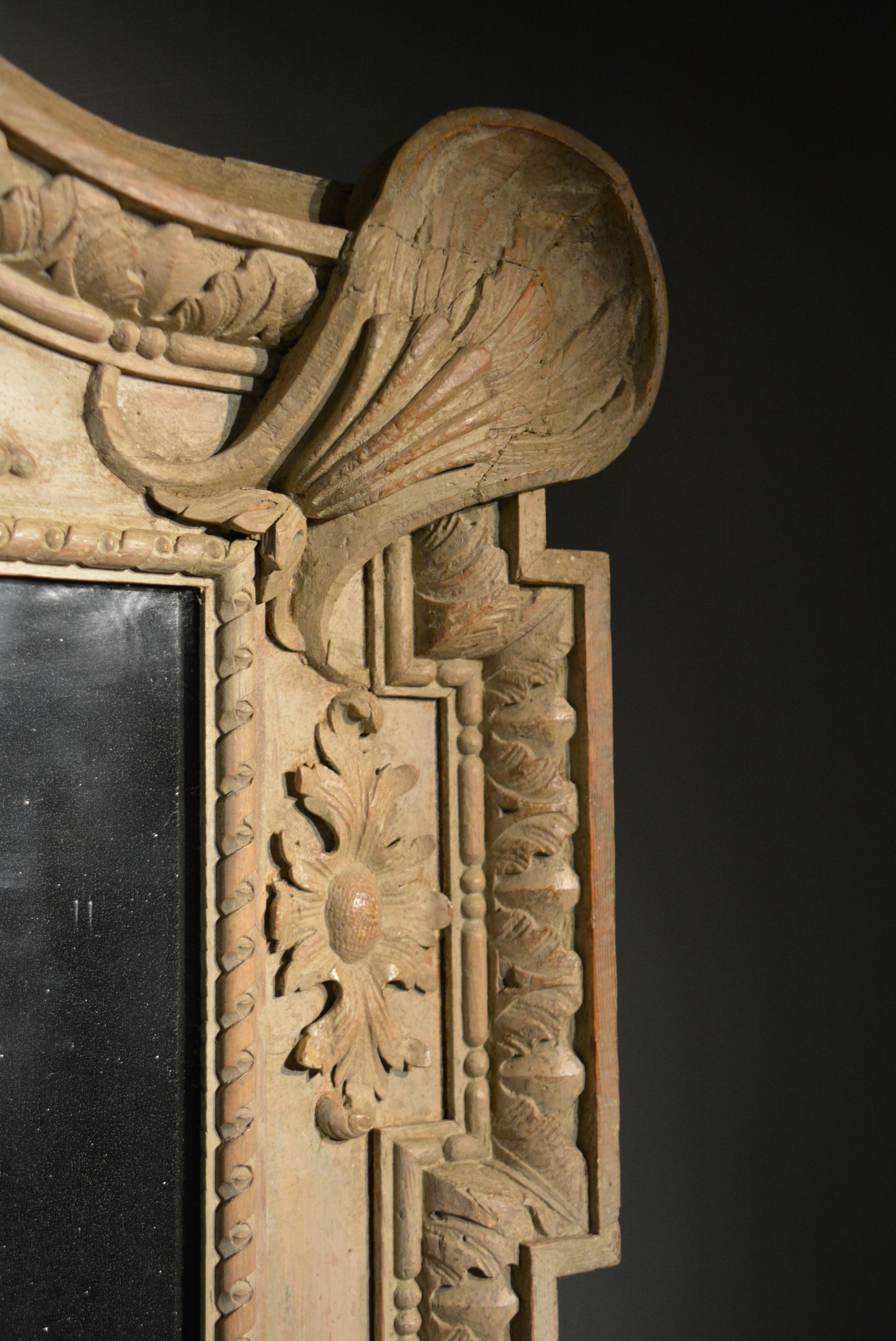 18th Century Palladian Mirror Retaining It's Original Painted Finish im Zustand „Gut“ im Angebot in Salisbury Wiltshire, GB