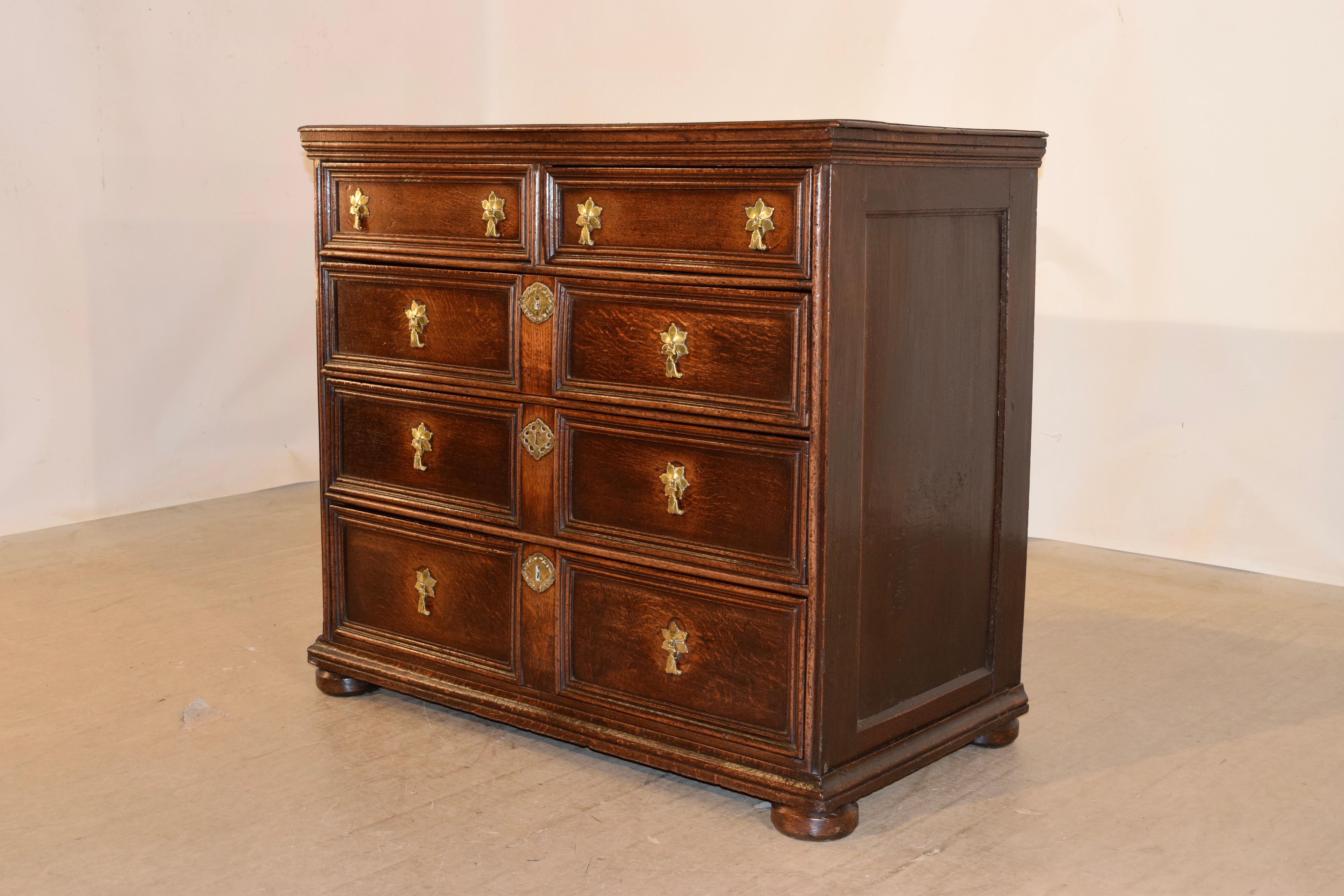 18th Century Paneled Chest of Drawers In Good Condition For Sale In High Point, NC