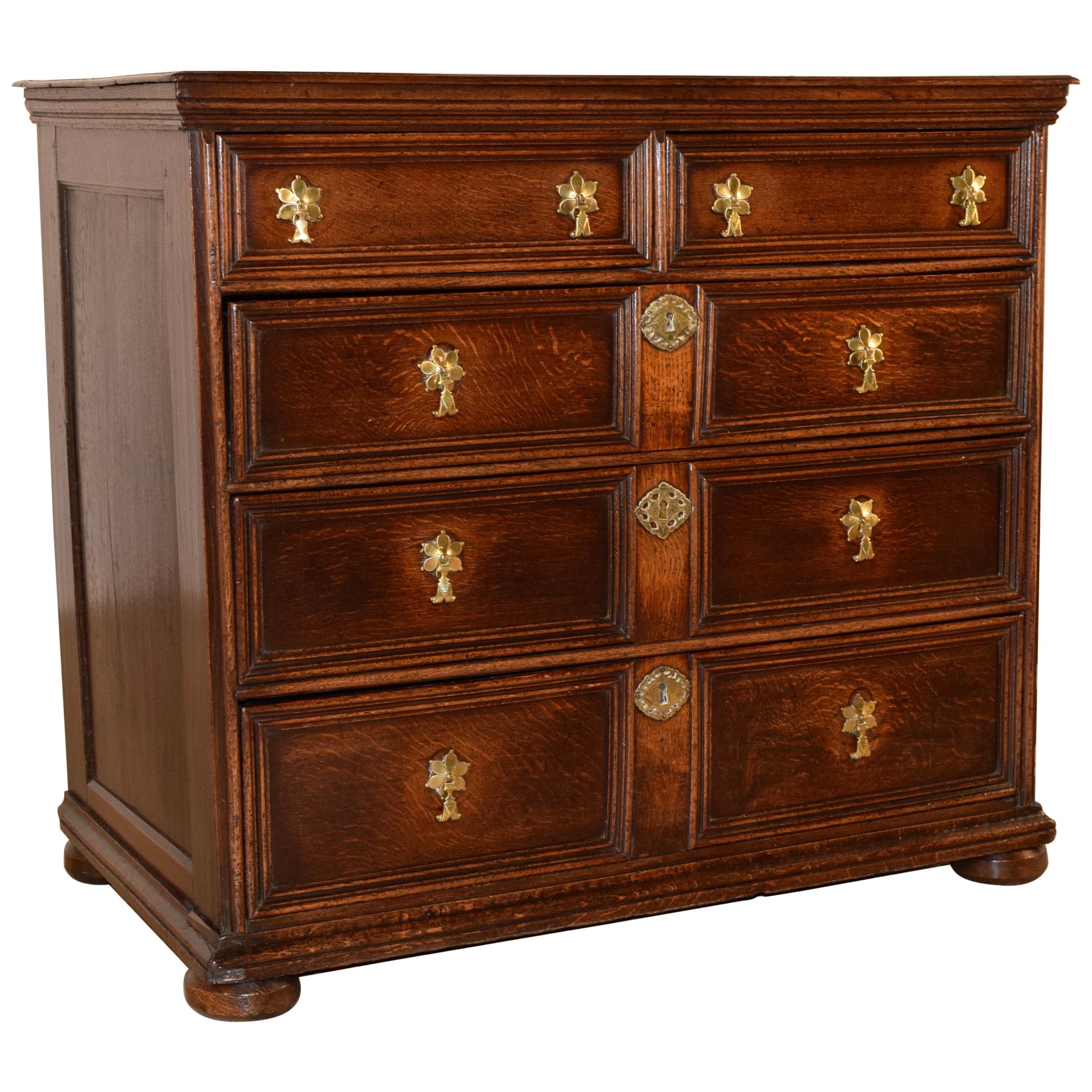 18th Century Paneled Chest of Drawers