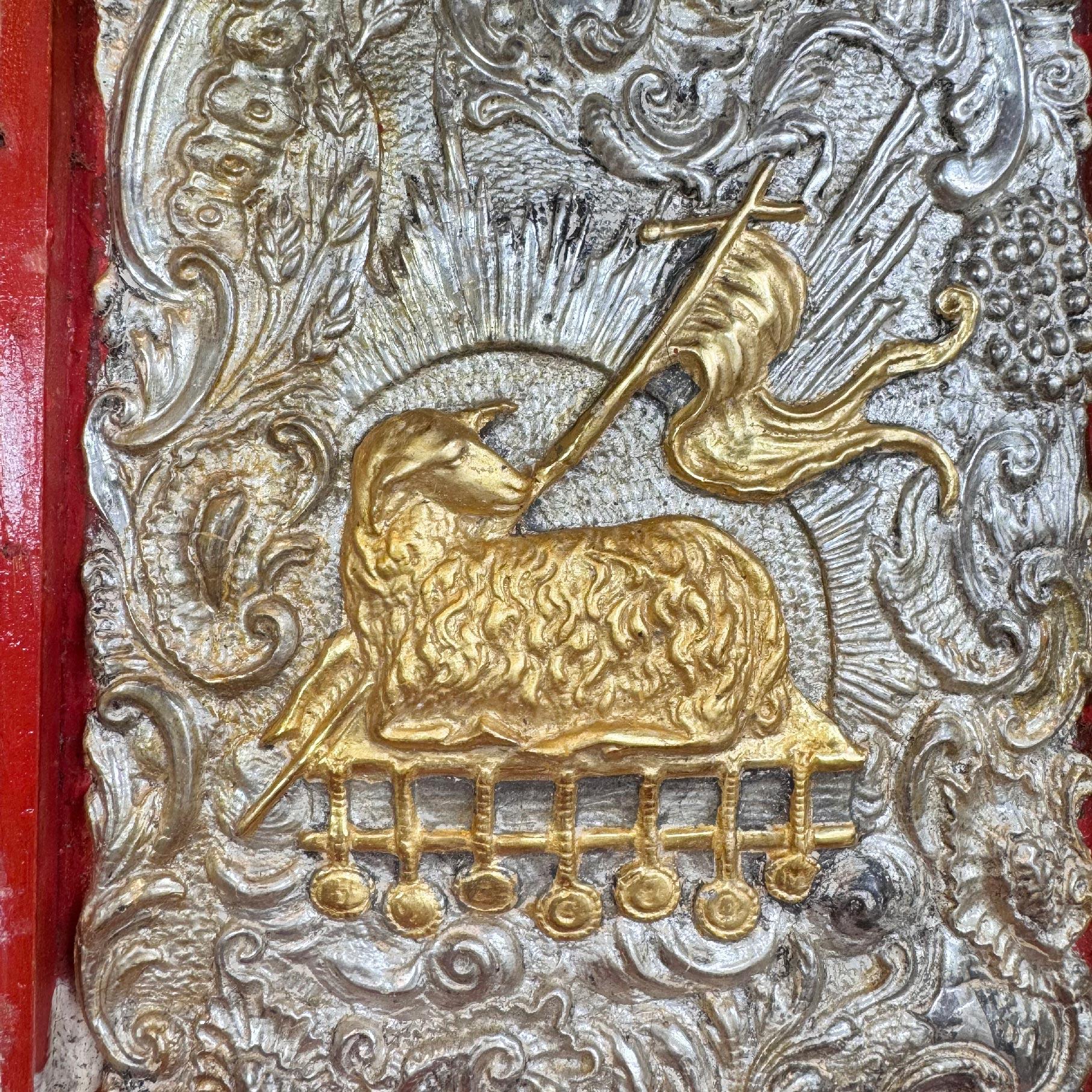 German 18th Century Pastiglia Decorated Baroque Bible Box For Sale
