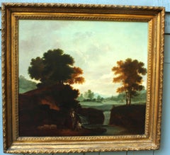 Italianate River Landscape with Pastoral Figures, Circle of Richard Wilson
