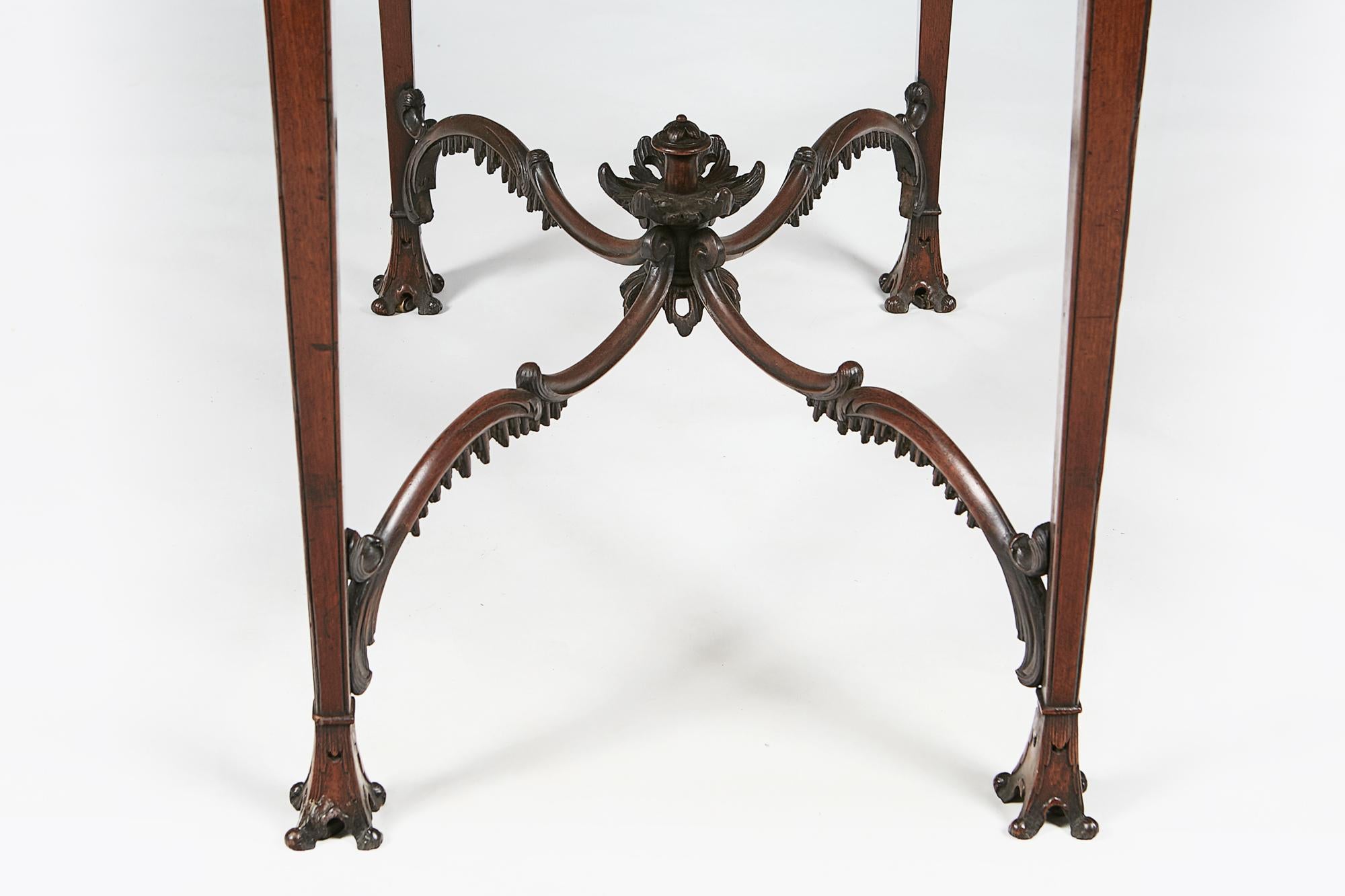 Mahogany 18th Century Pembroke Table after Chippendale For Sale
