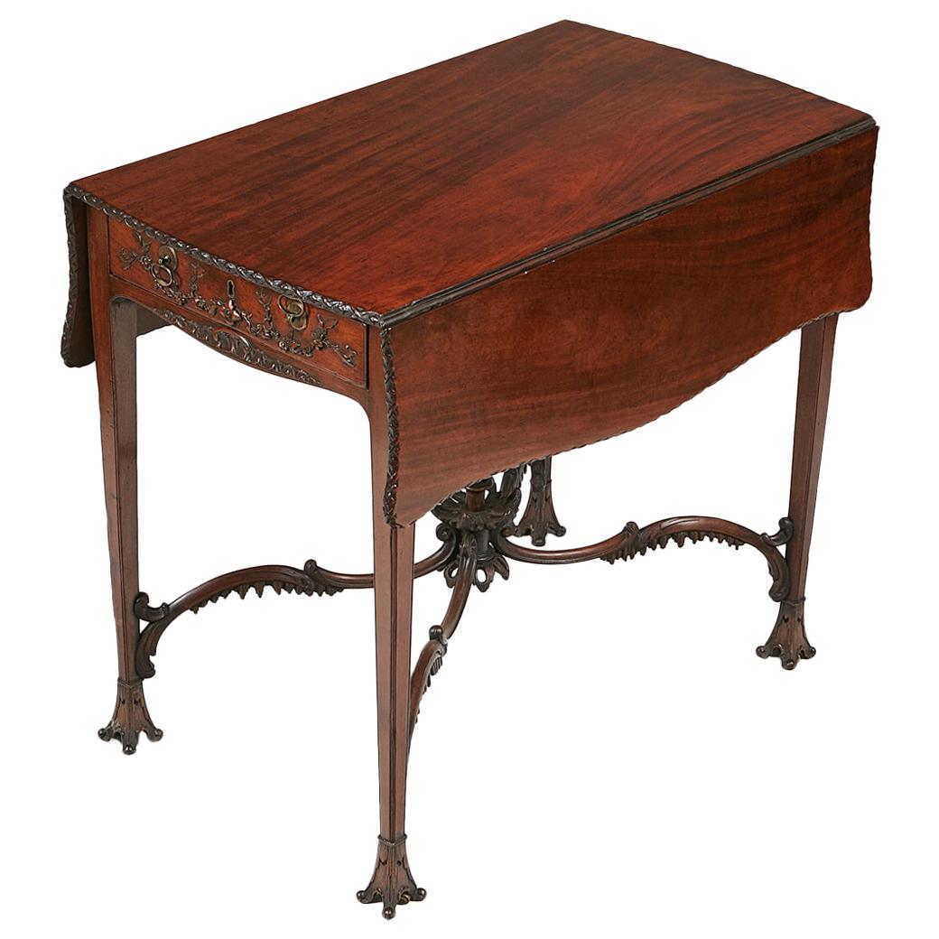 18th Century Pembroke Table after Chippendale For Sale