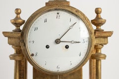 18th Century Pendulum in Golden Wood in the Representation Ancient Amphitheater