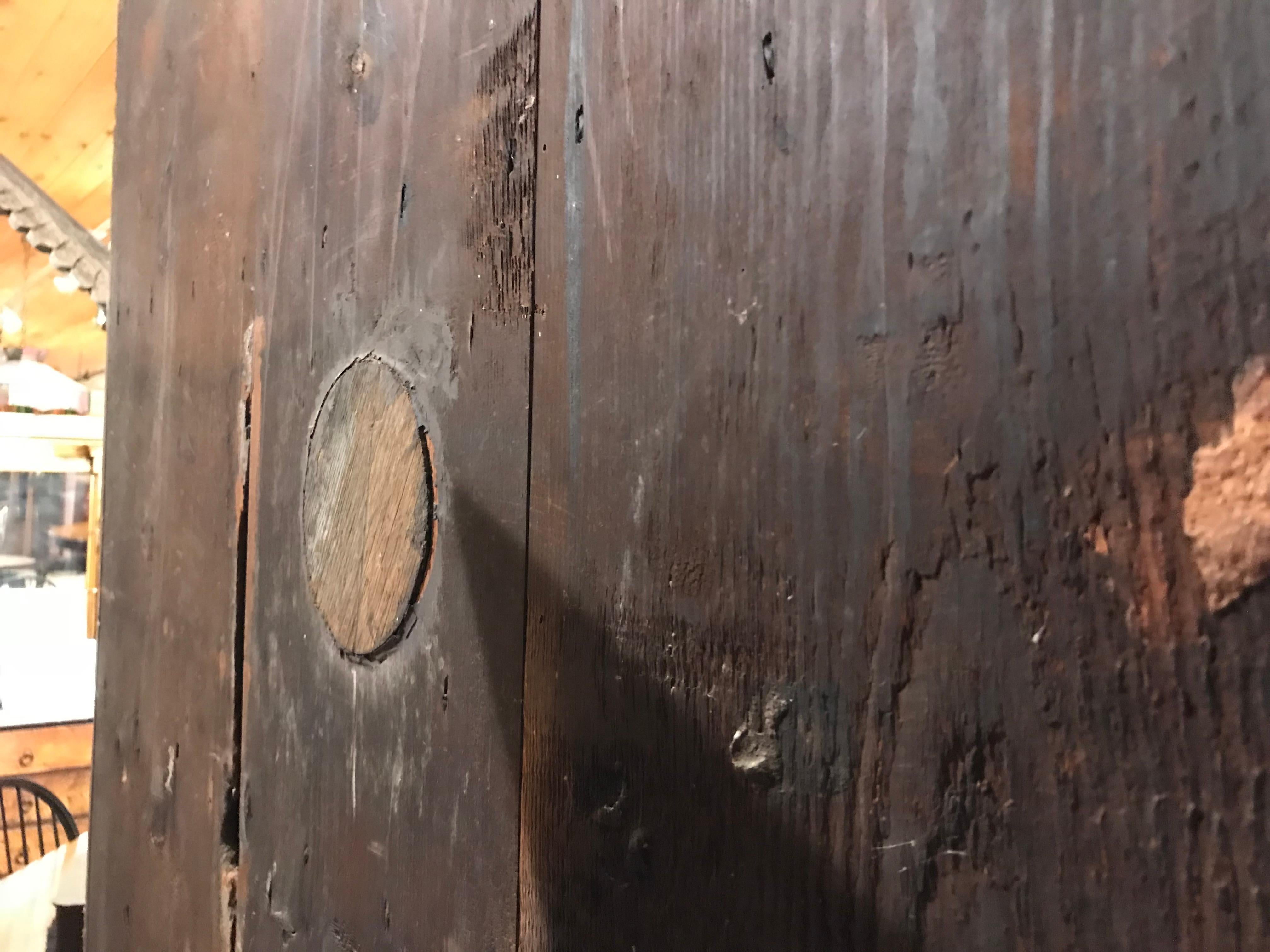 18th Century Pennsylvania Black Walnut Corner Cupboard with Family Provenance For Sale 3