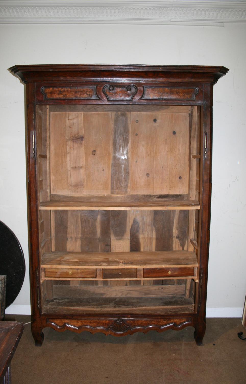 18th Century Period Armoire in Chestnut and Elm 1